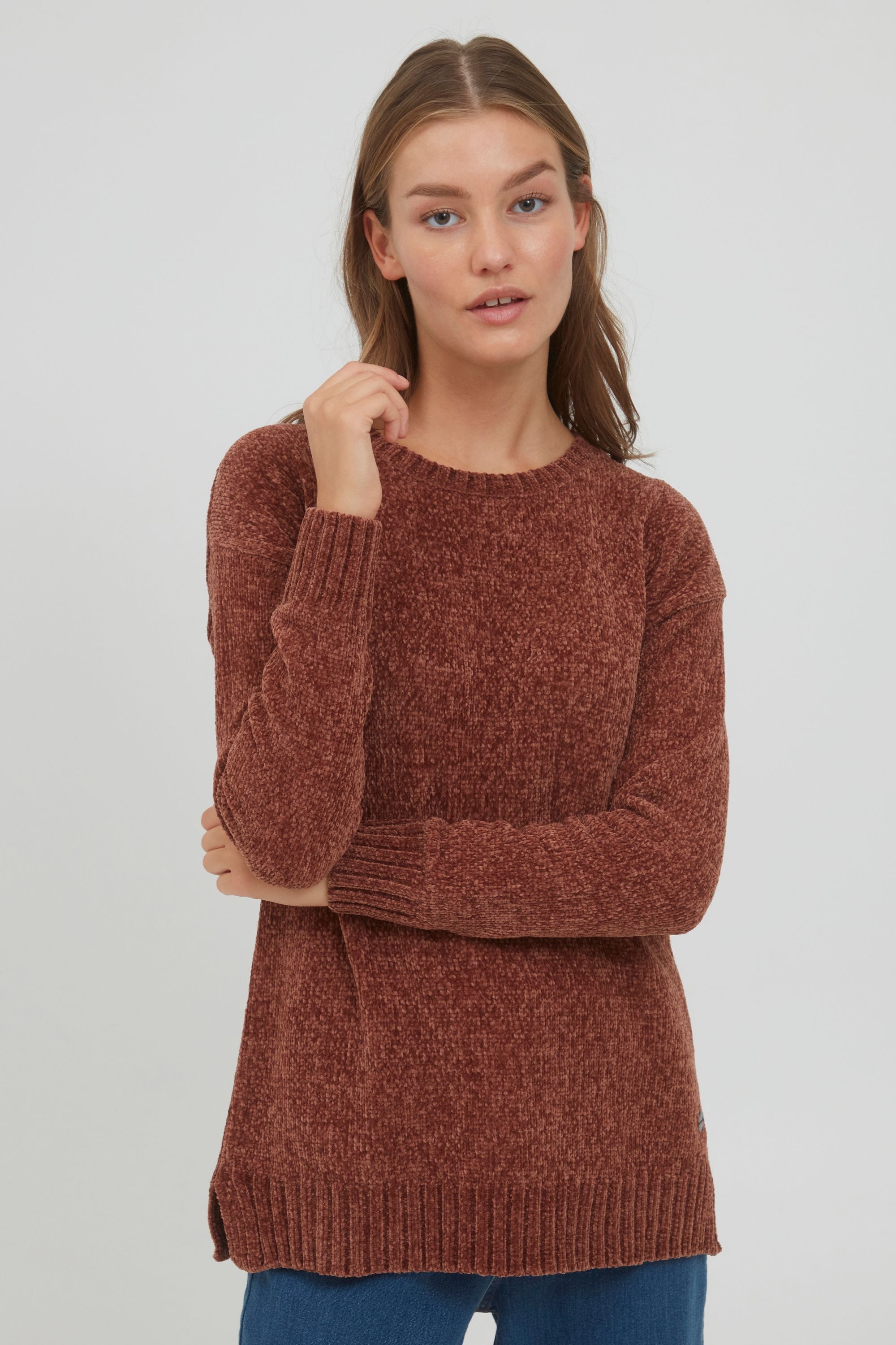 OXMO Strickfleece-Pullover »Strickpullover OXElvina«