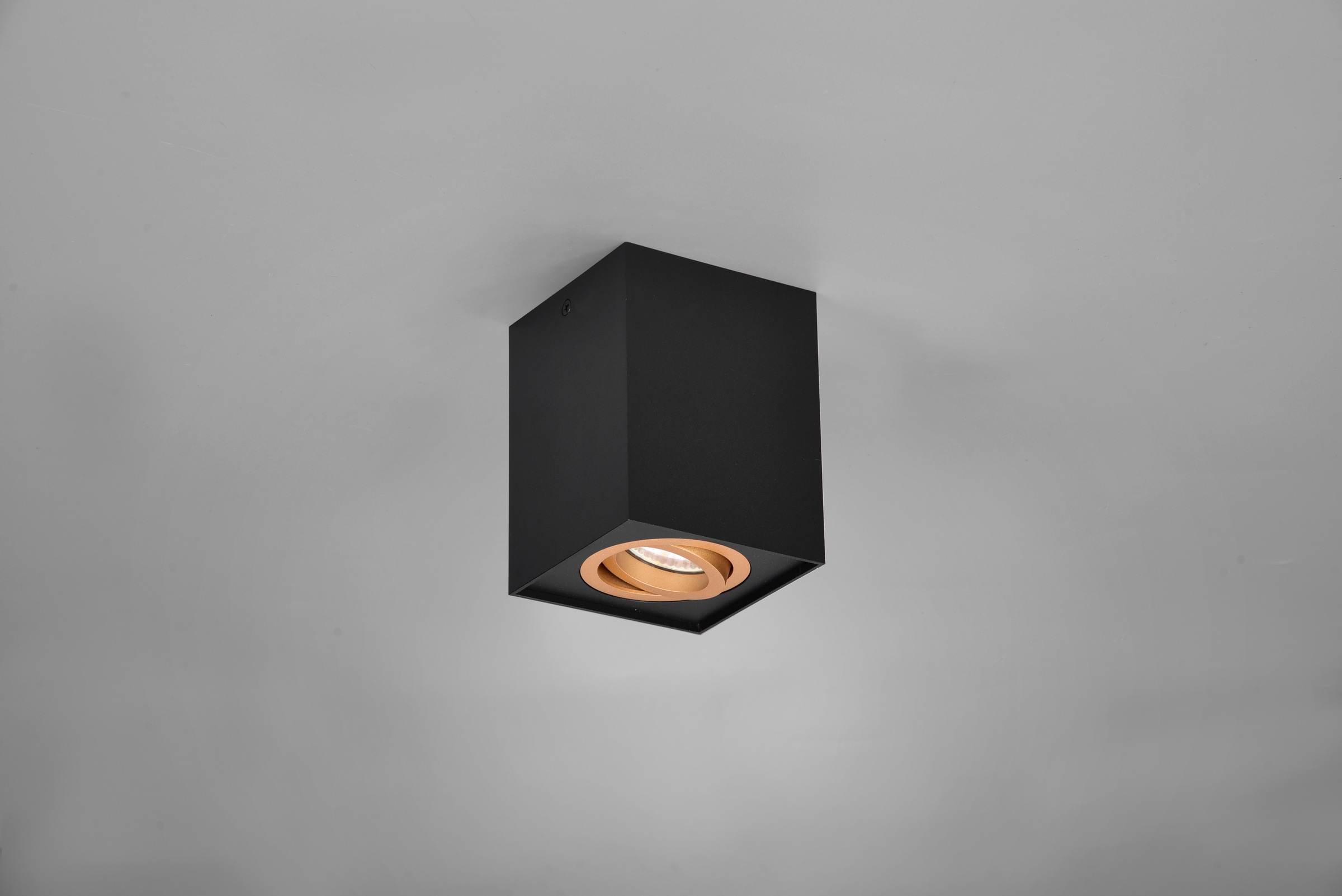 TRIO Leuchten Deckenleuchte »BISCUIT, Deckenstrahler exkl 1xGU10 max 35W Lichtkegel schwenkbar«, 1 flammig, Leuchtmittel GU10 | Leuchtmittel wechselbar, GU10 Strahler einflammig Leuchtmittel wechselbar Aufbauspot Flur Küche