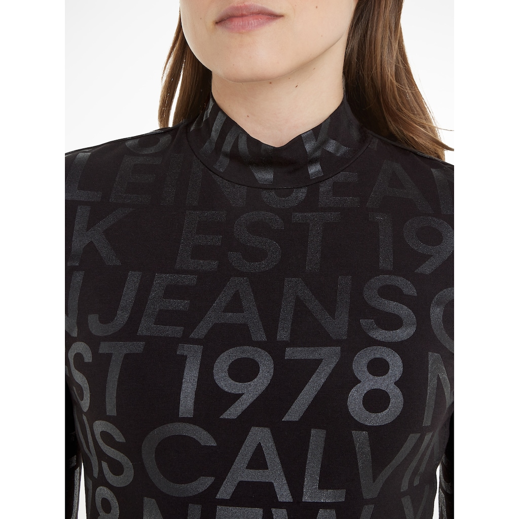 Calvin Klein Jeans Langarmshirt »LOGO AOP LONG SLEEVE TOP«