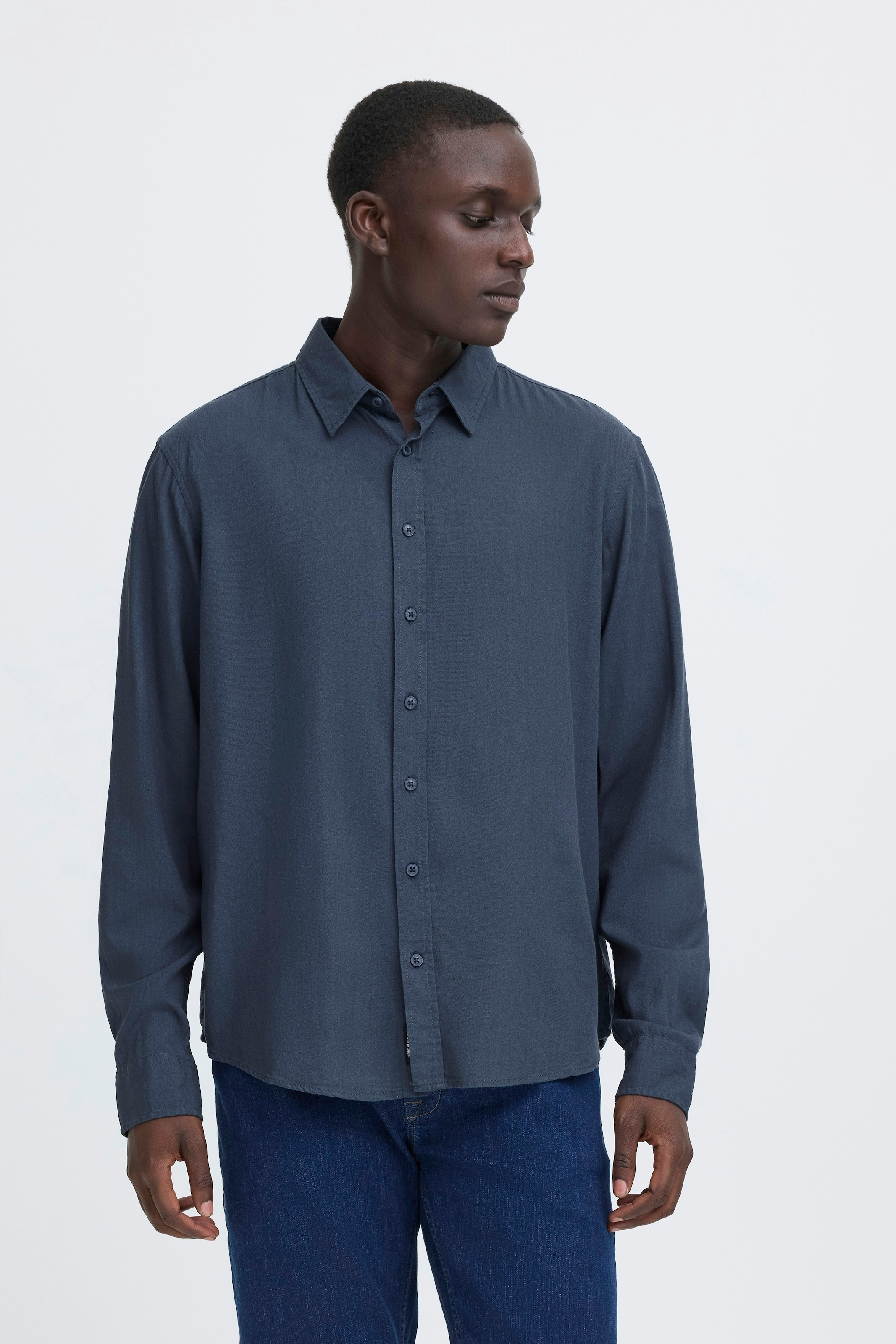 Blend Langarmhemd »BHBOBBY LINEN L/S« Materialmix aus Leinen und Viskose, Regular Fit, mit Hemdkragen