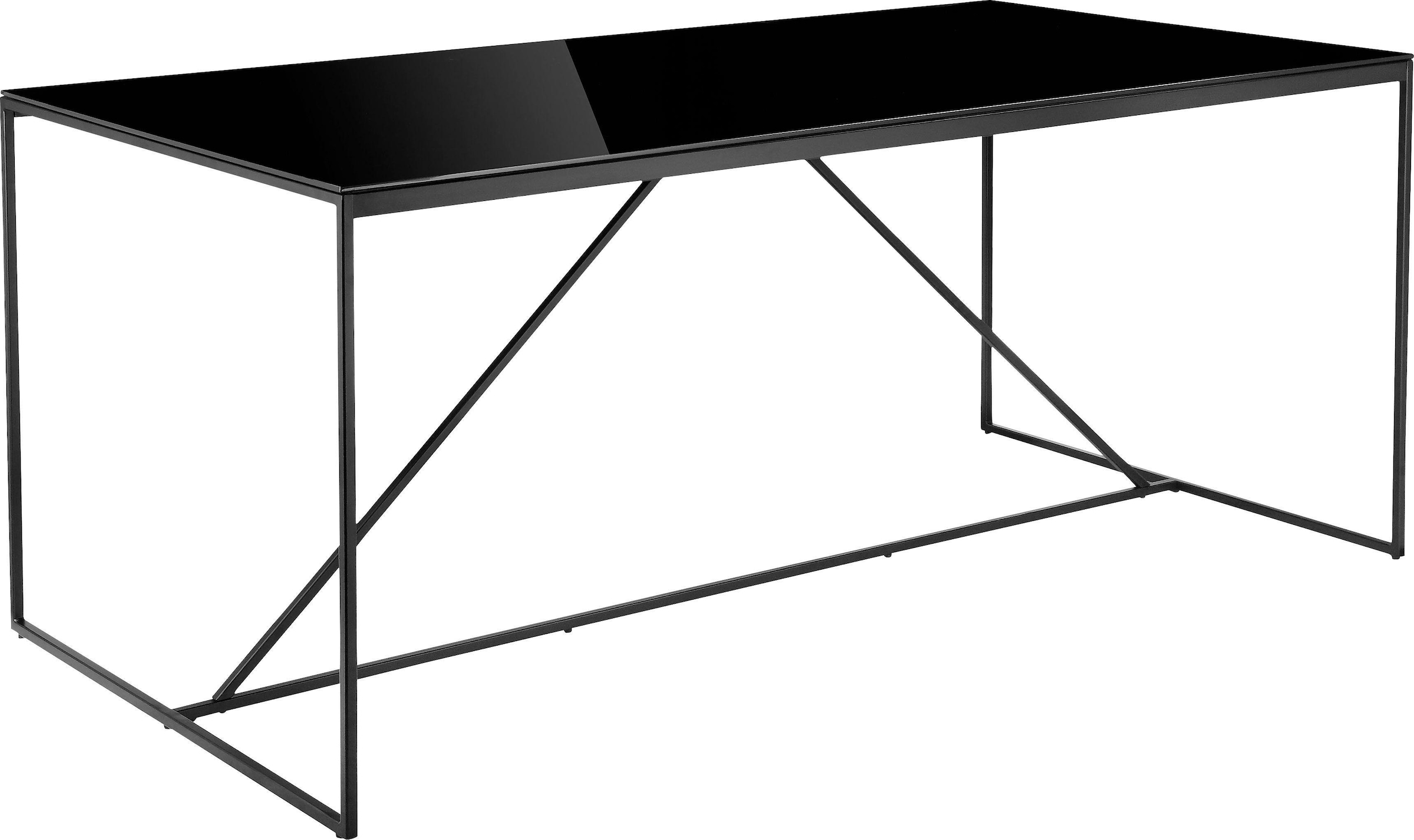 INOSIGN Esstisch »Esra, TOPSELLER!, OTTOs Choice«, Gestell aus Metall, Tischplatte aus Glas