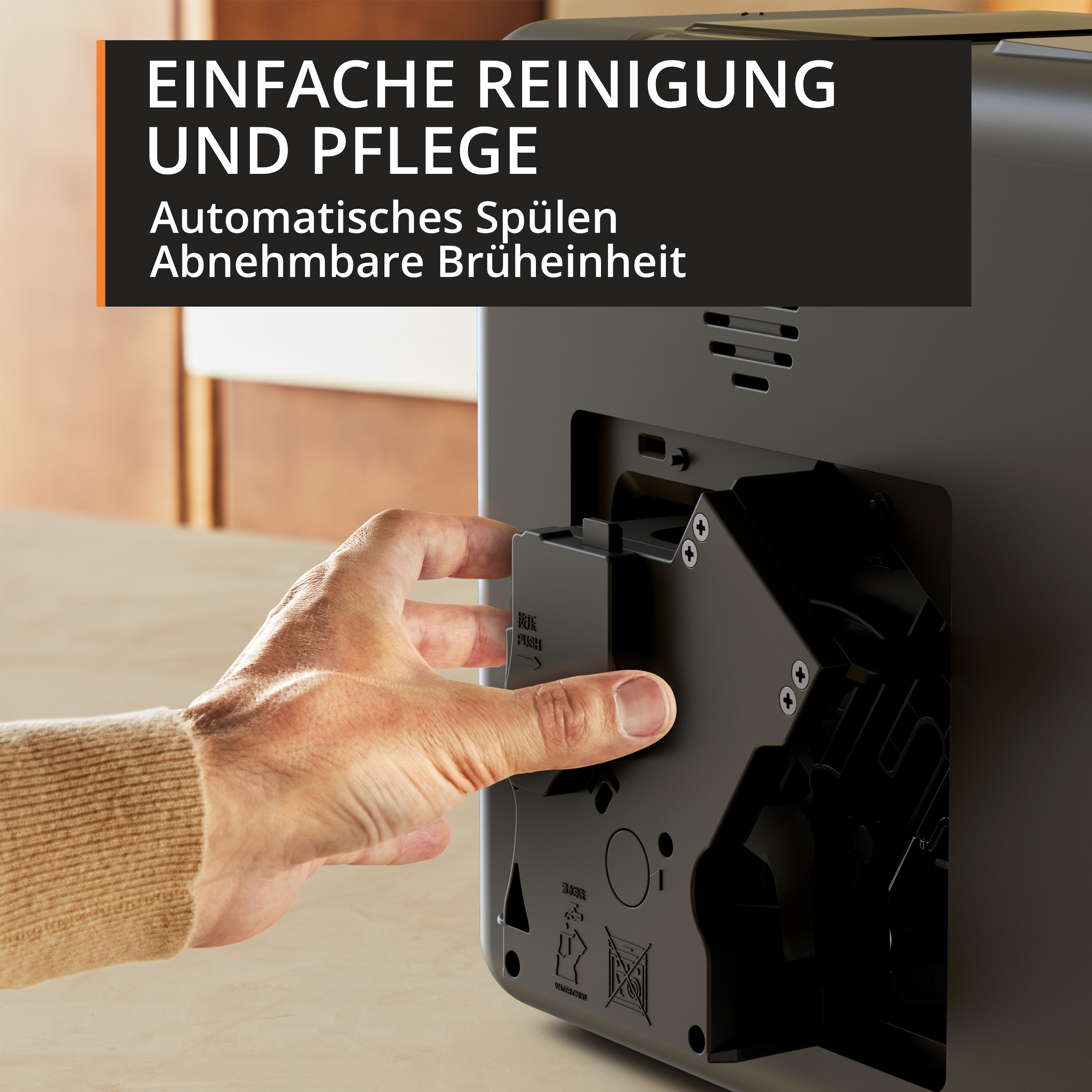 Krups Kaffeevollautomat »EA2004 My Coffee« super-kompakt, 3 Rezepte, Touchpanel, einfache Reinigung und Pflege