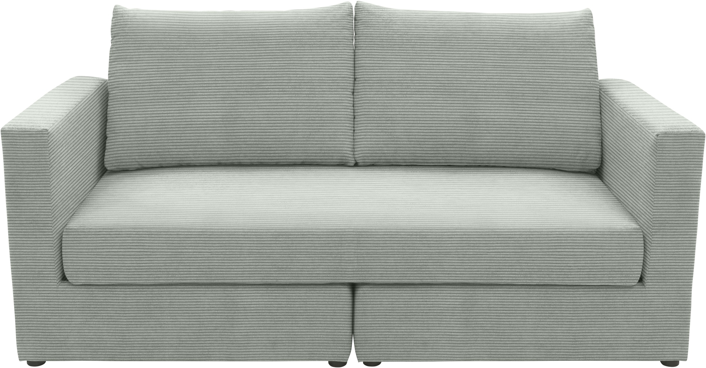 DOMO collection 2-Sitzer »800015 B/T/H: 178/80/90 cm«, Sitzfläche mit Federkern, inkl. 2 Rückenkissen