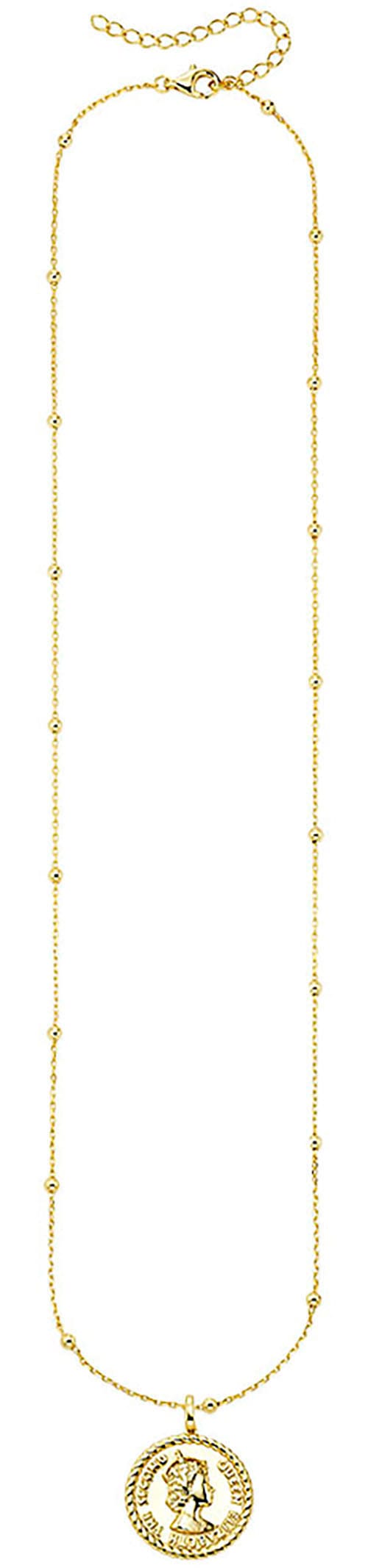 Aniston JEWELRY & WATCHES Kette mit Anhänger »Schmuck Geschenk Silber 925 Halskette mit Münzanhänger«