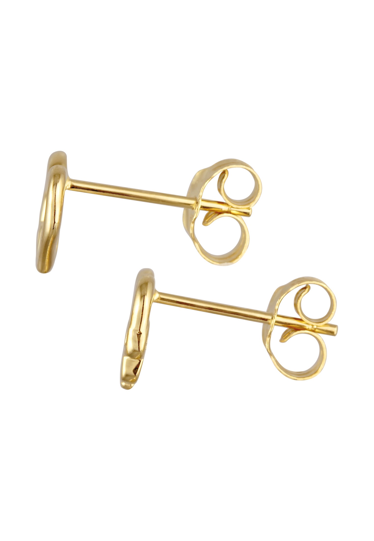 Elli Premium Paar Ohrstecker »Ohrringe Herz Liebe Unendlichkeit Infinity 375er Gelbgold«