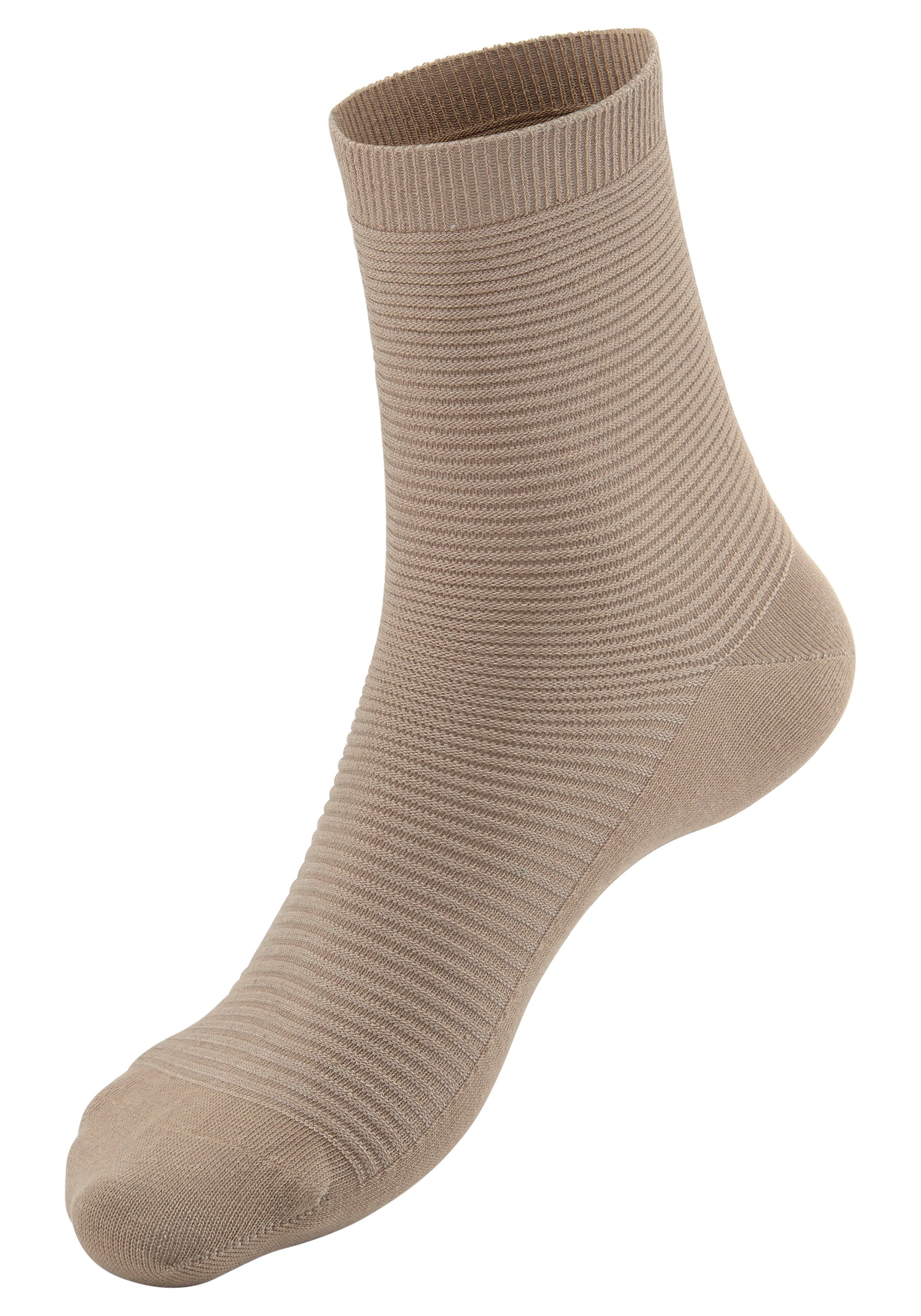 Bench. Basicsocken, (Packung, 6 Paar), in Rippstruktur