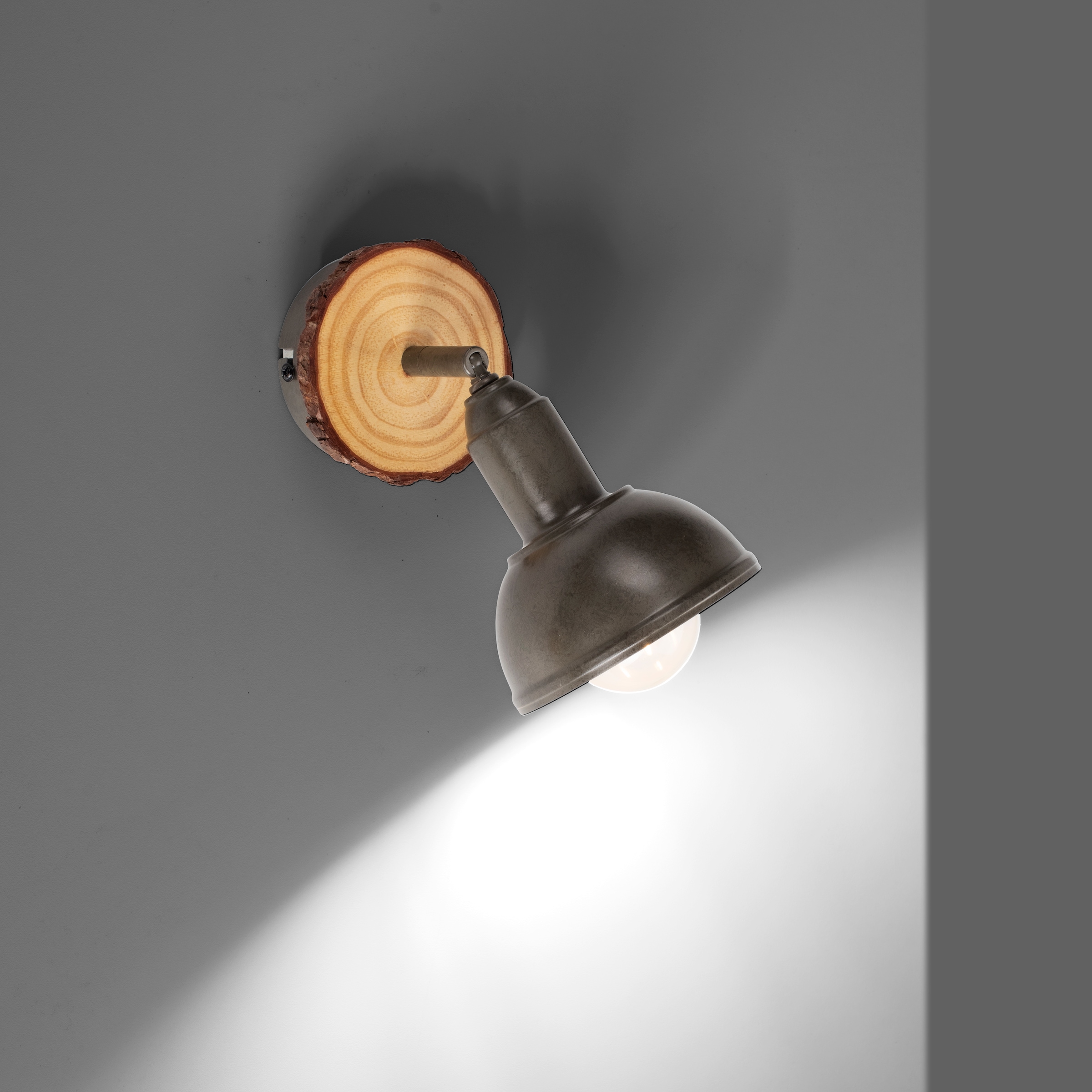 JUST LIGHT Wandleuchte »SWAMP«, 1 flammig, Leuchtmittel E27 | ohne Leuchtmittel, ExklusiveE27