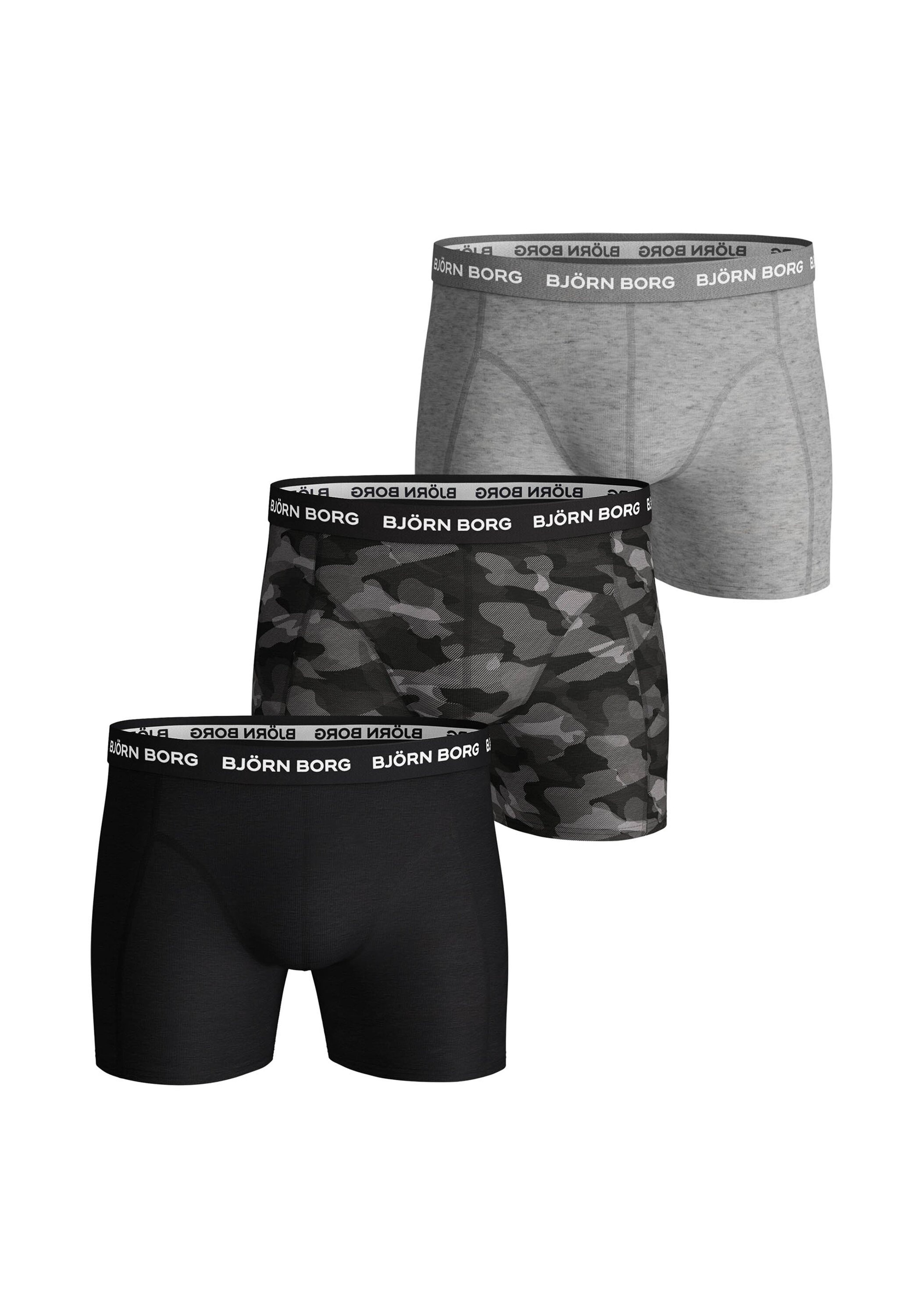 Björn Borg Boxershorts »Boxershort Cotton Stretch Boxer Trunks 3P 3er Pack«