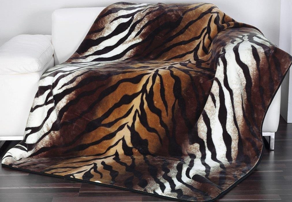 Wohndecke »Königstiger«, Animalprint, Kuscheldecke