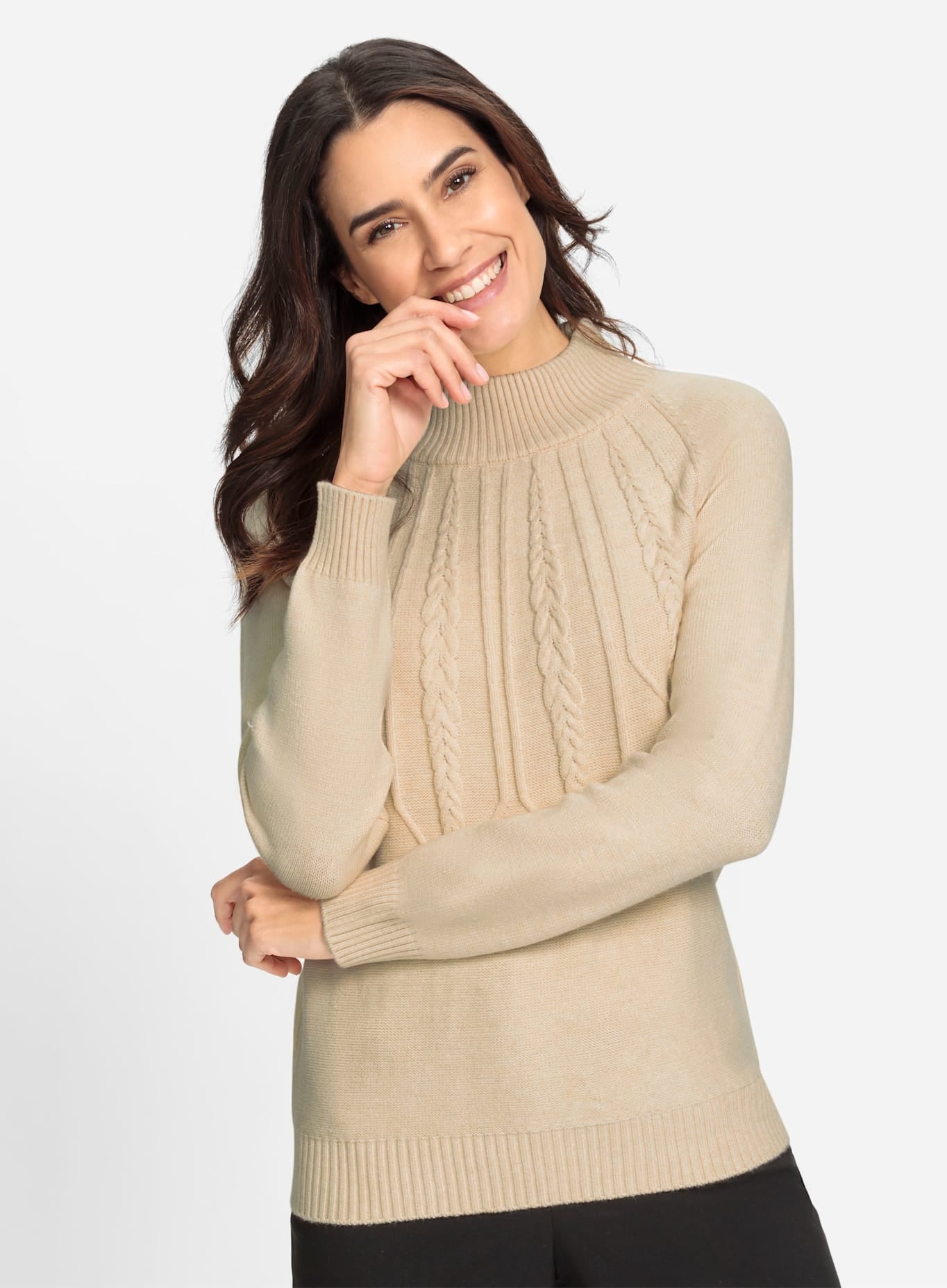 Inspirationen Stehkragenpullover »Pullover«