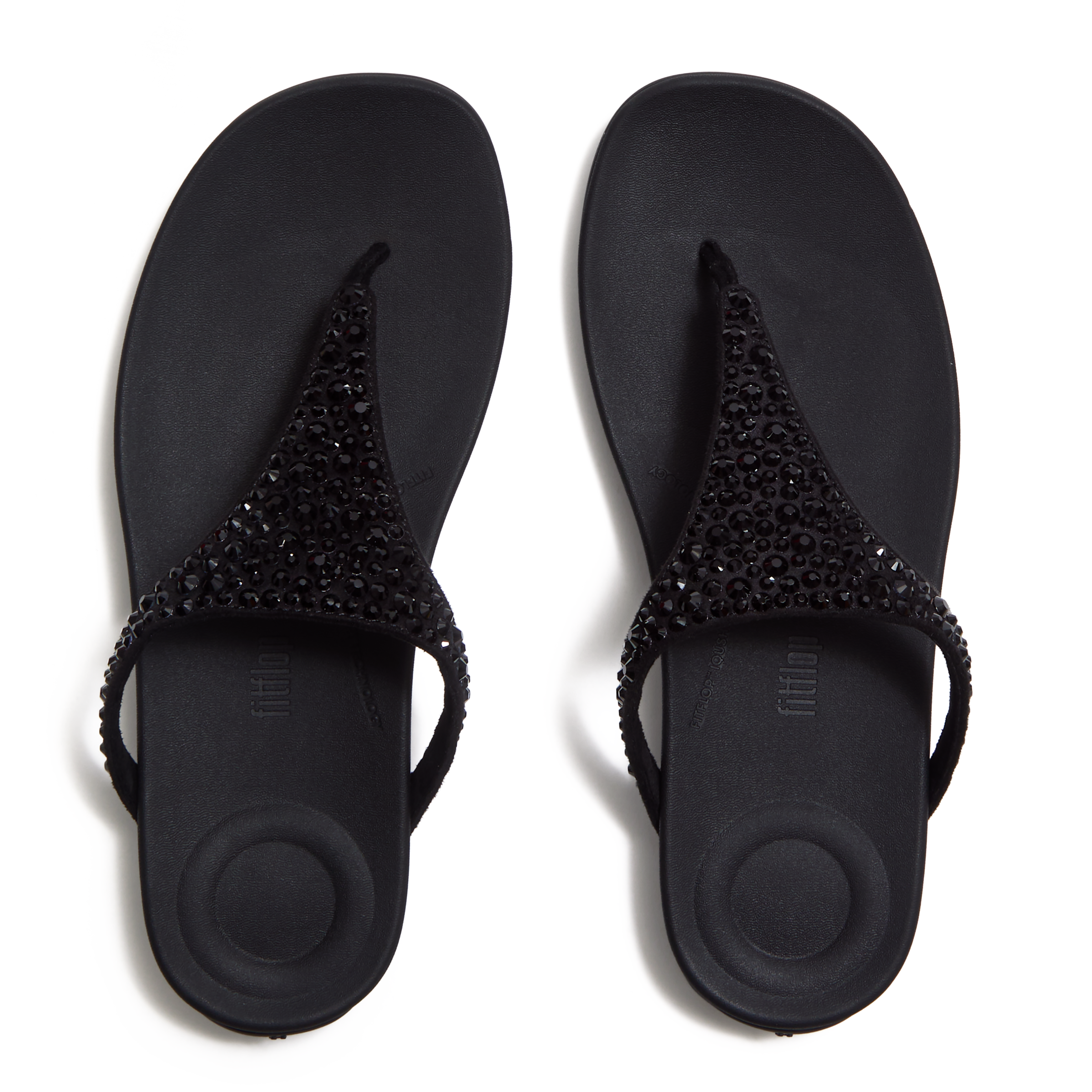 Fitflop Zehentrenner »SOLAY MIXED-CRYSTAL TOE-POST SANDALS«  Dianette, Schlupfschuh, Sommerschuh mit edlem Glitter