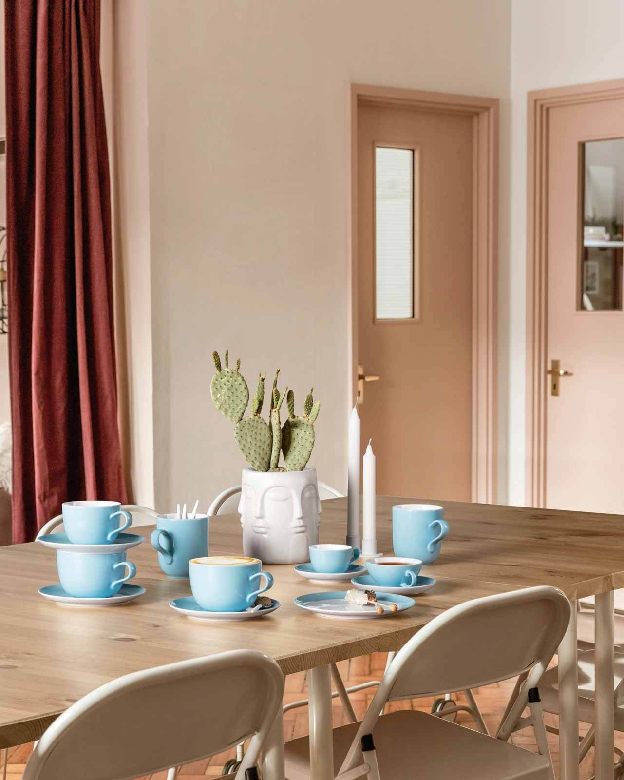 Seltmann Weiden Tasse »Kaffeetassen mit Untertassen Liberty Pure Colors 260 ml 6er Set«