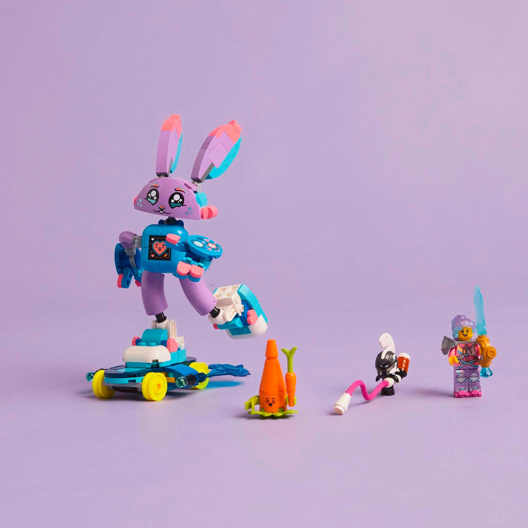 LEGO® Konstruktionsspielsteine »Izzie und Bunchurro der Gaming-Hase (71490), LEGO DREAMZzz«, (252 St.), Made in Europe