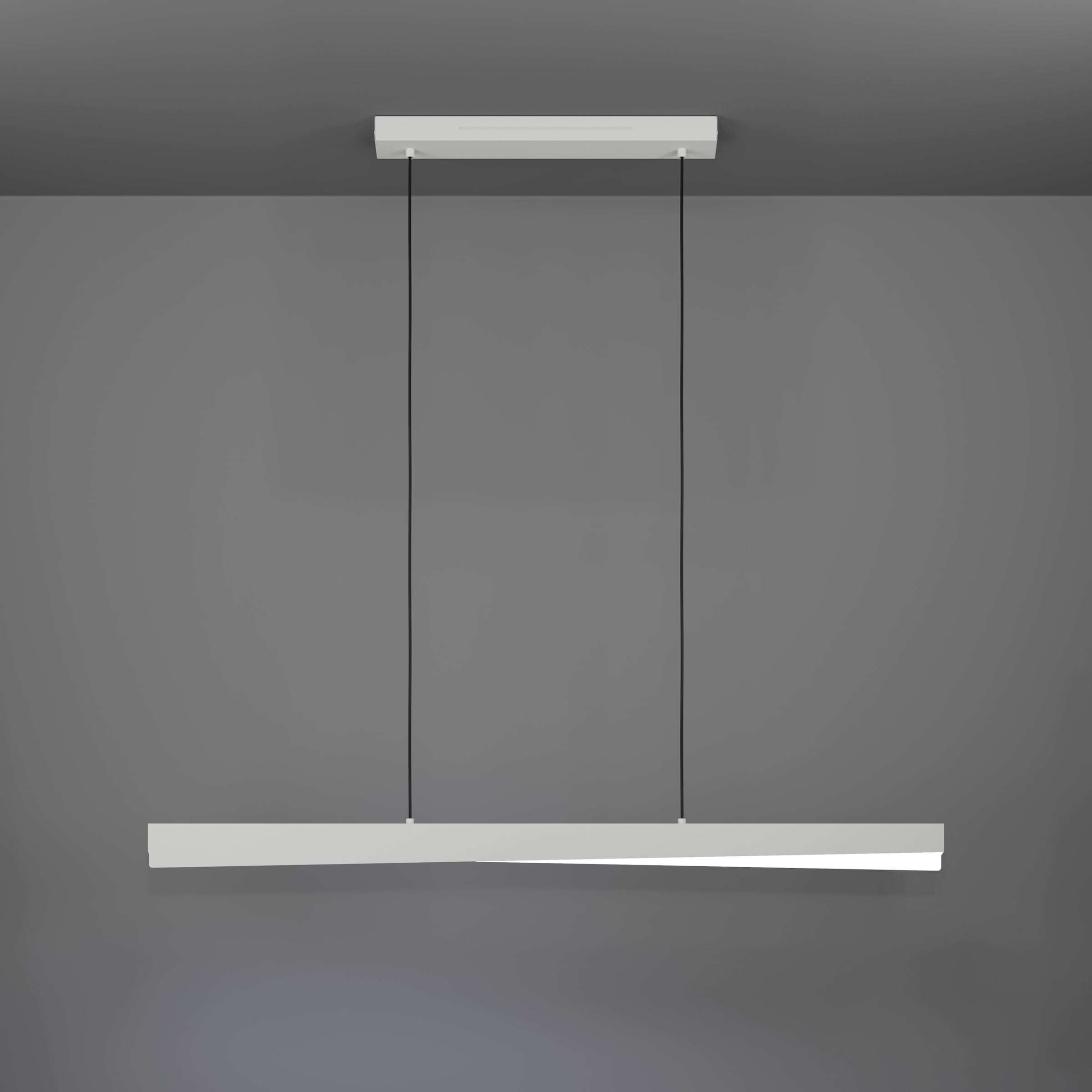 EGLO Hängeleuchte »BOLOGNANO-Z Pendellampe - Alu, Stahl - LED - 19W - IP20« LED-Modul 1 Stk. Kaltweiß | Neutralweiß | RGB | Warmweiß Hängelampe, Deckenlampe, Wohnzimmer, Esszimmer, L117 x B7 x H110 cm