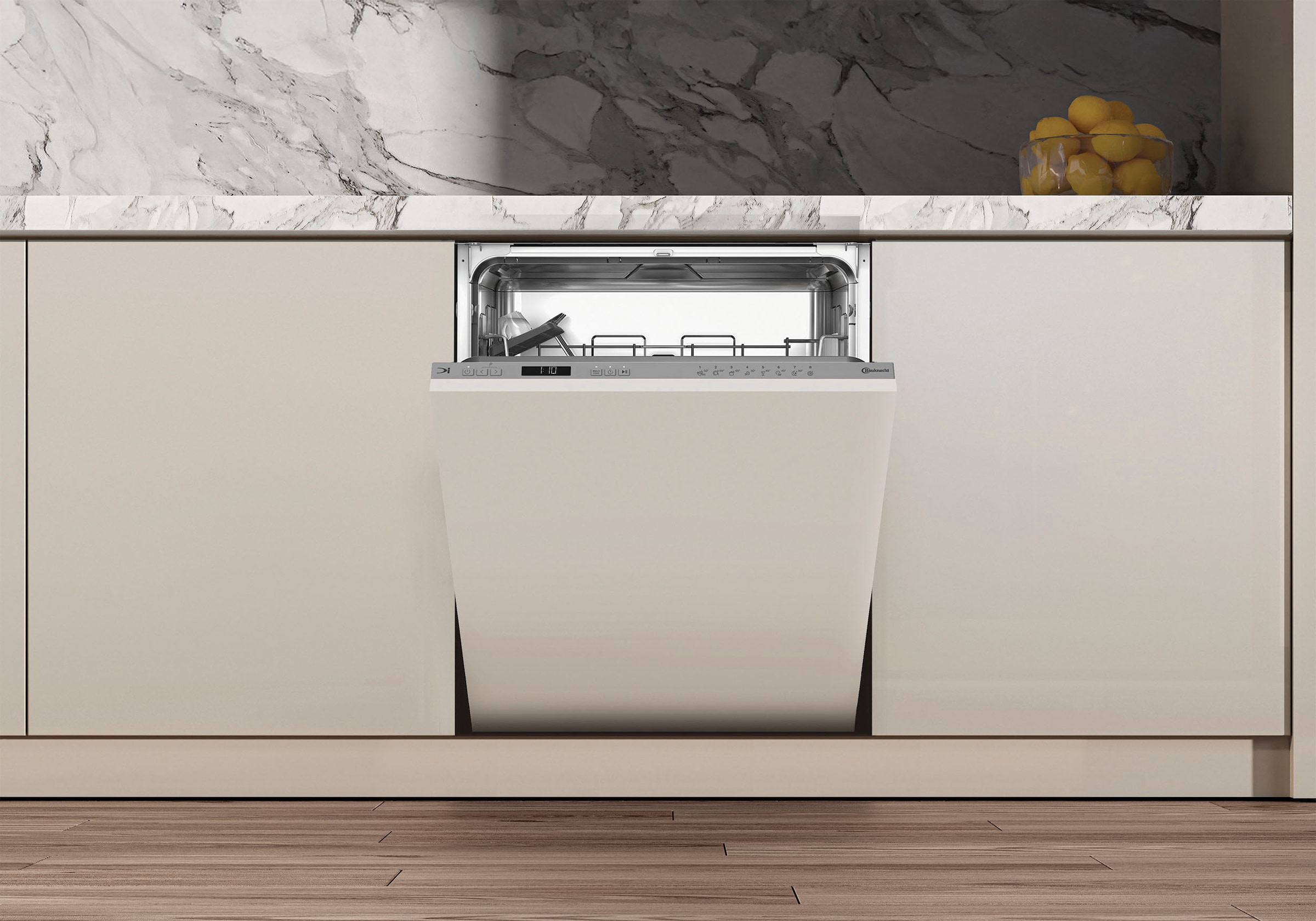 BAUKNECHT vollintegrierbarer Geschirrspüler »OBIC Ecostar2 5320« 8,9 l 14 tlg. Maßgedecke Glass Care – schonende Reinigung für empfindliche Gläser