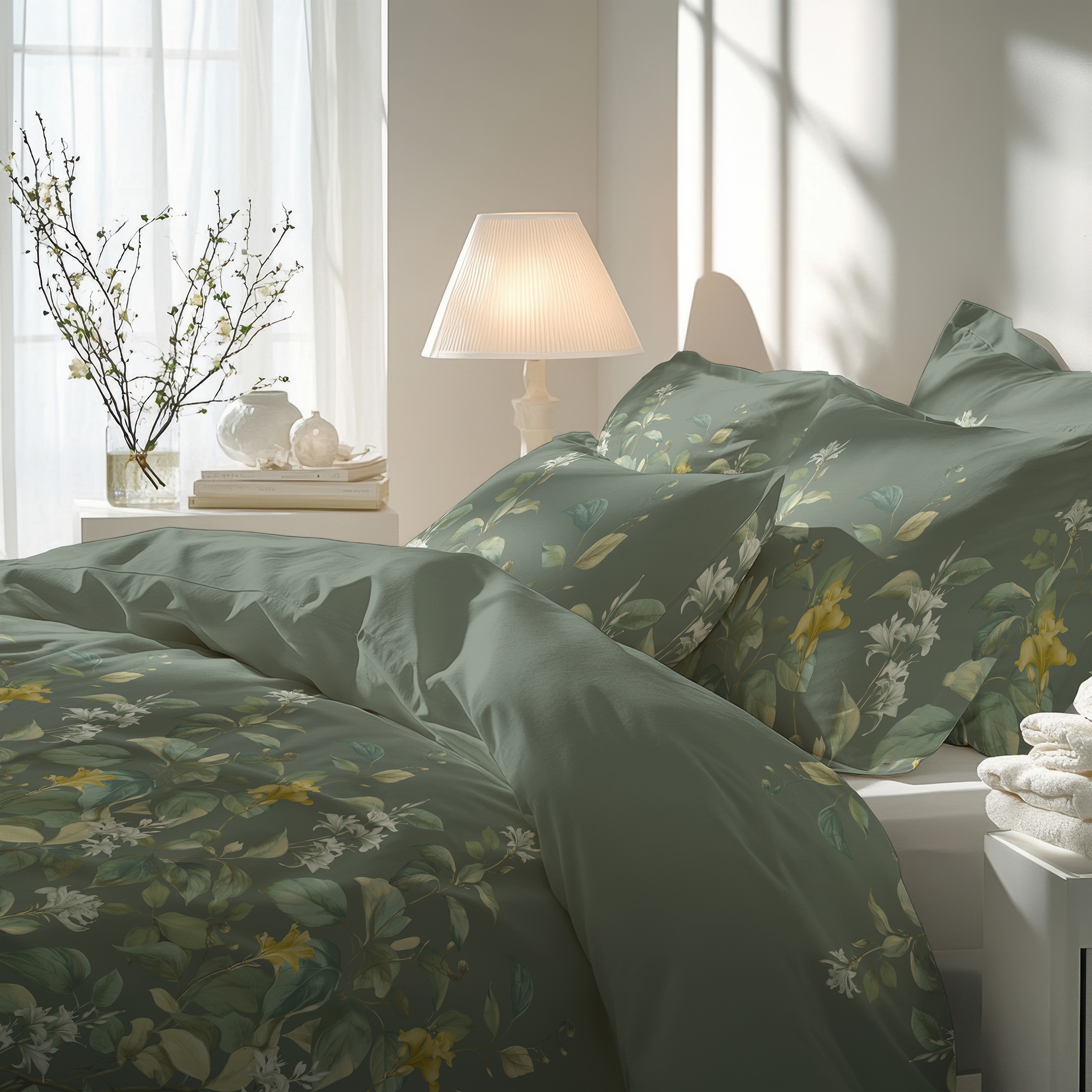 Florella Bettwäsche »Alicee pfau Soft-Touch Satin,  50% Baumwolle, 50% Viskose«