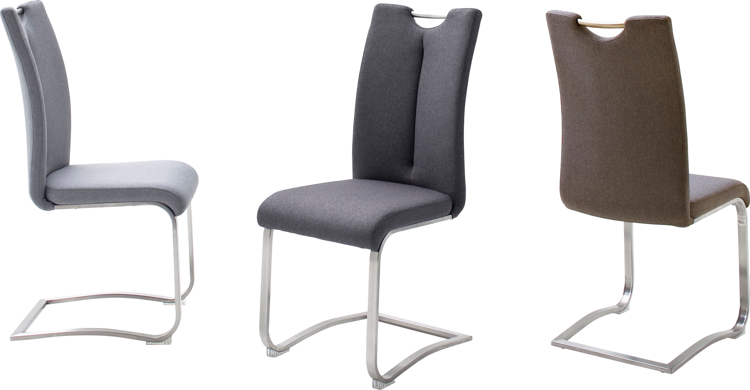 MCA furniture Freischwinger »Artos XL«, (Set), 2 St., 2-er Set, Stuhl mit  Griffloch, belastbarkeit bis 140 kg bequem bestellen