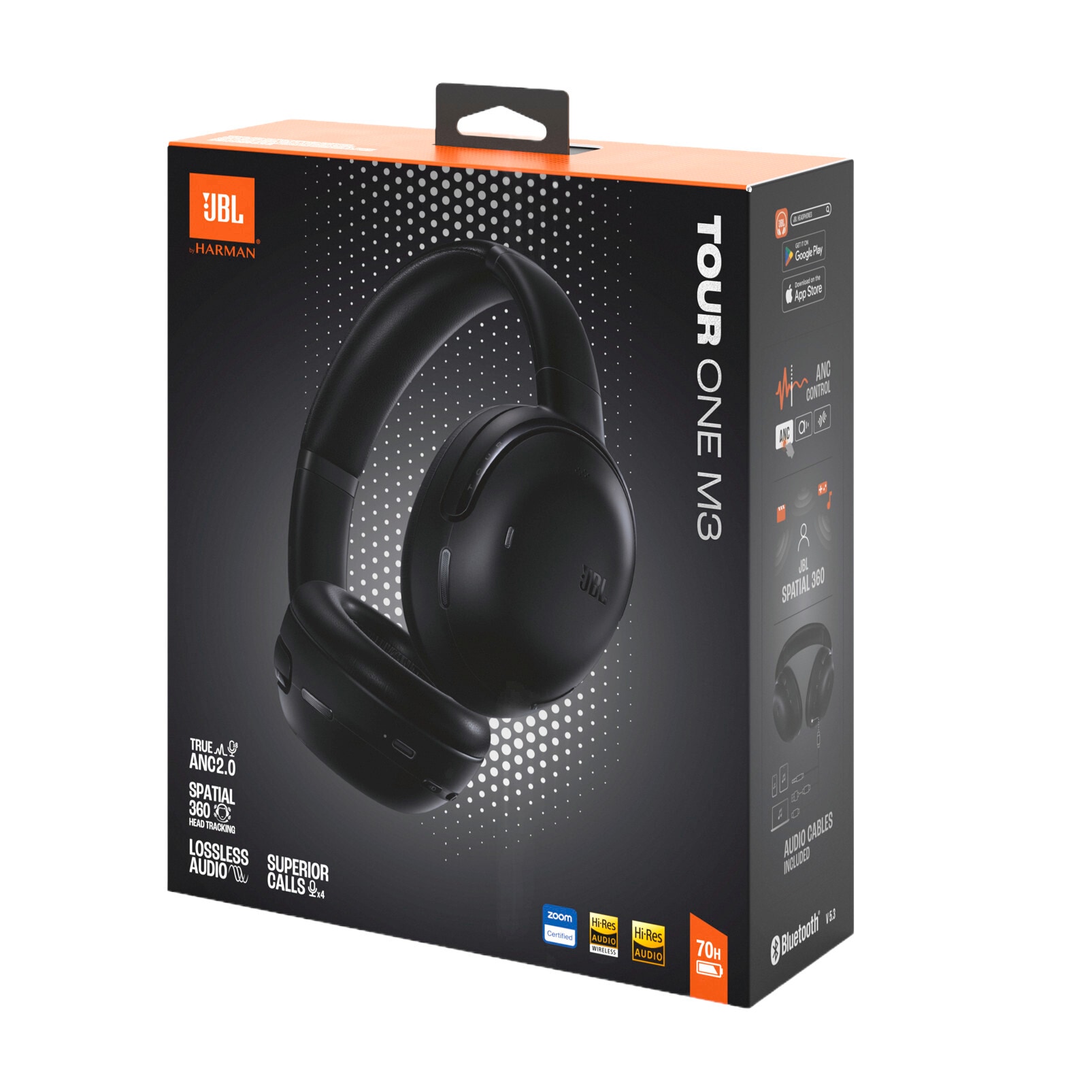 JBL Over-Ear-Kopfhörer »TOUR ONE M3«, A2DP Bluetooth, Active Noise Cancelling (ANC)-Freisprechfunktion-Multi-Point-Verbindung