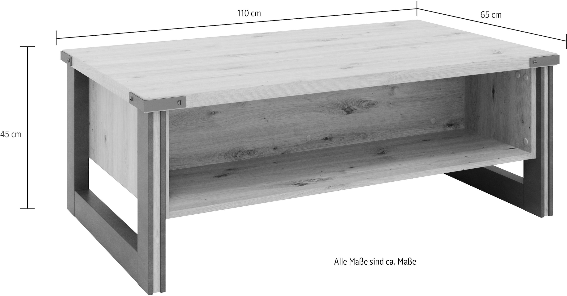 Home affaire Couchtisch »Mia«, (1 St.), Sofatisch 110 cm