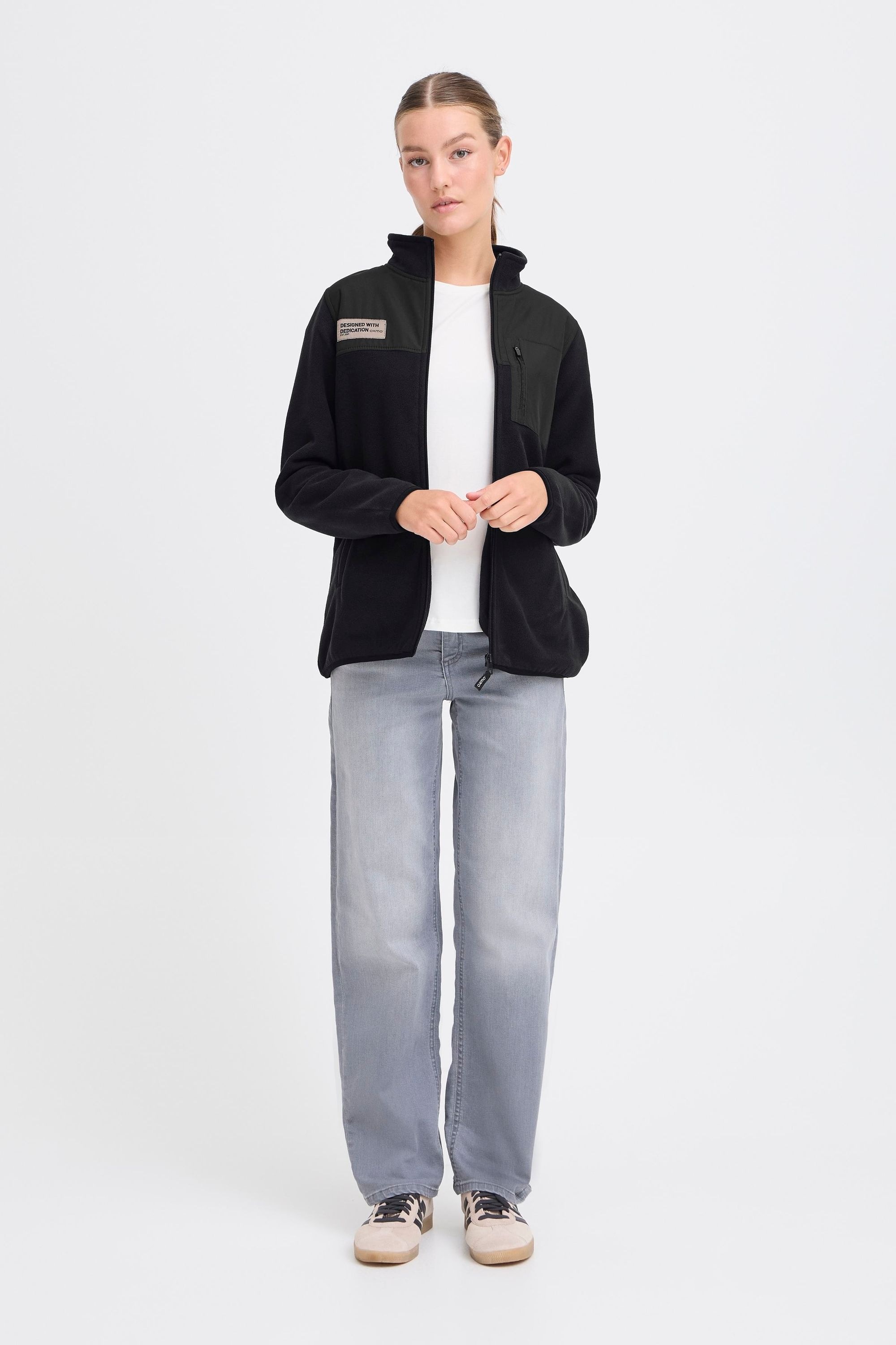 OXMO Trainingsjacke »Trainingsjacke OXNETE FLEECE JACKET«