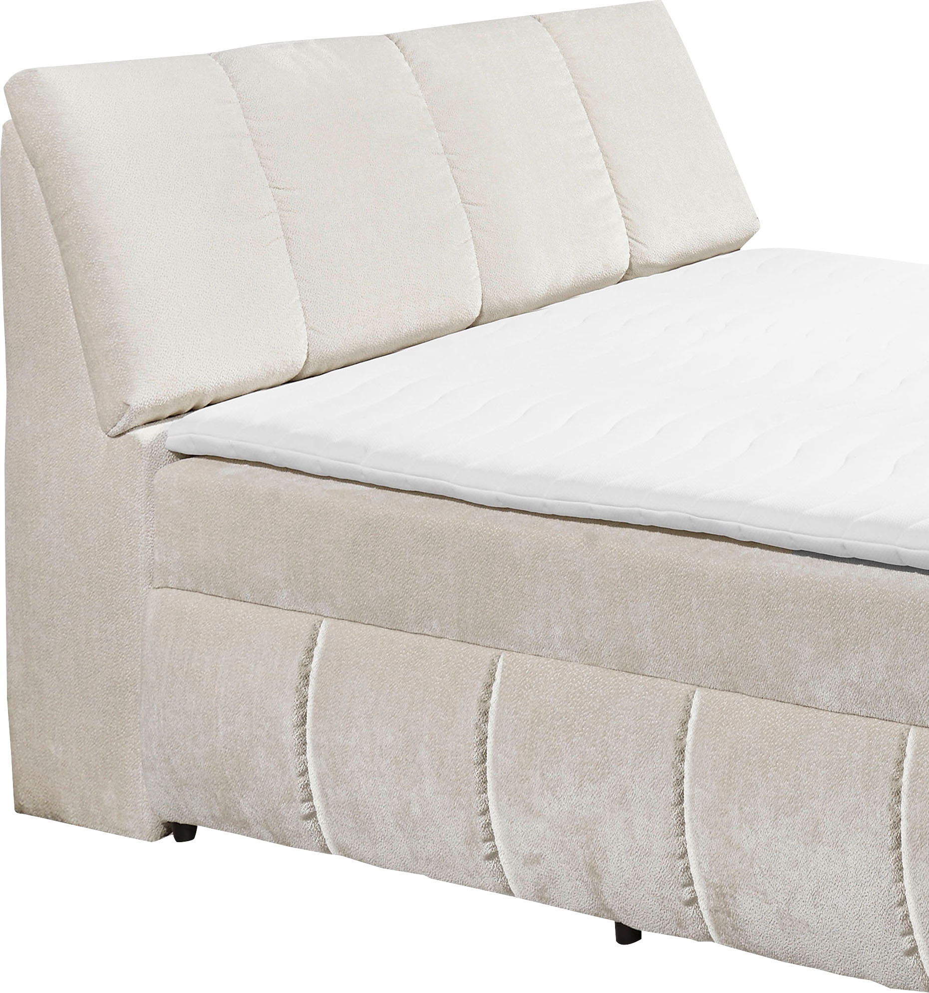 ED EXCITING DESIGN Boxbett »Valencia«, inkl. Bettkasten und Stauraum im Kopfteil