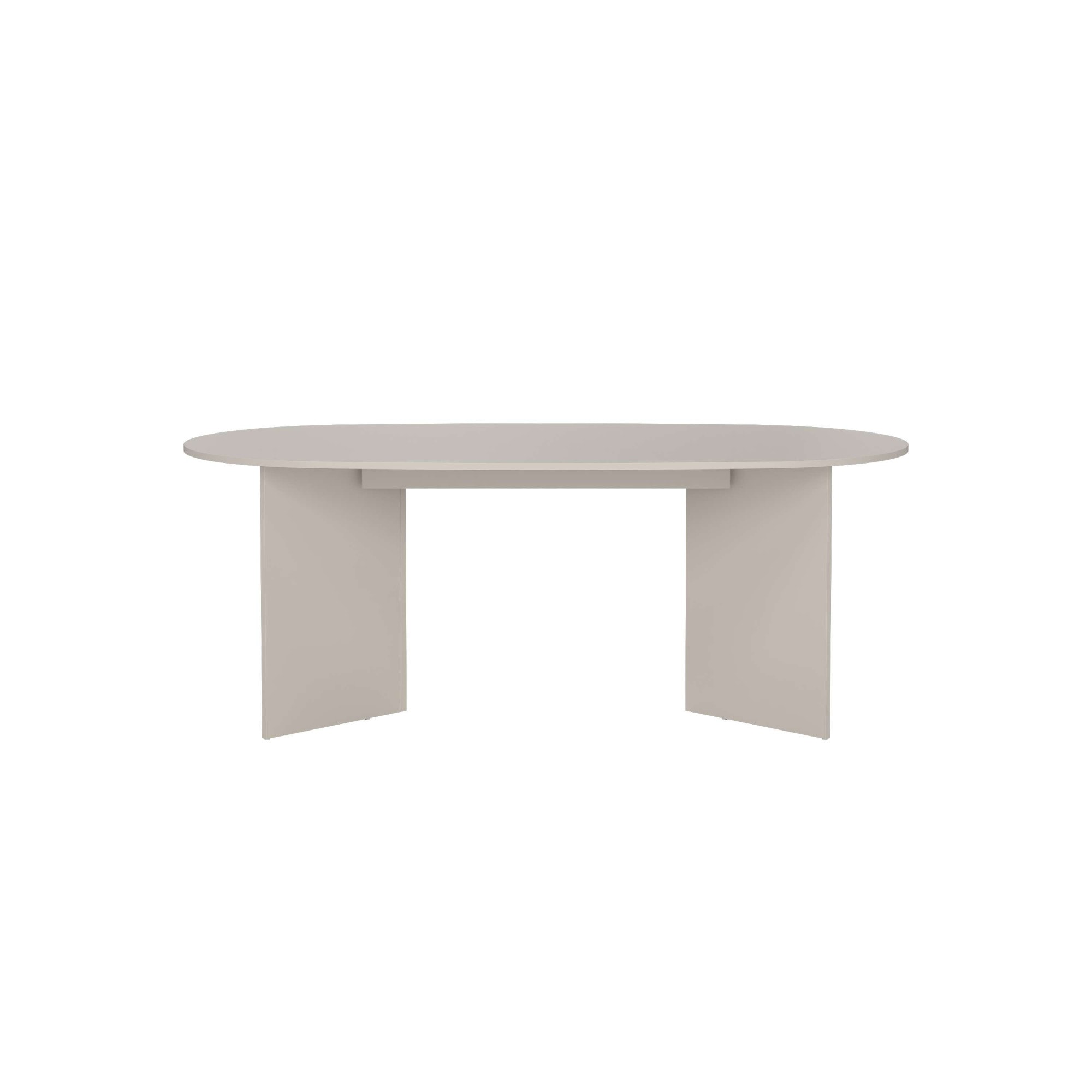 Home affaire Esstisch »FAMILY - eleganter & ovaler Tisch in kaschmir, Made in Denmark« Pflegeleichte Oberfläche im zeitlosen und skandinavischen Design