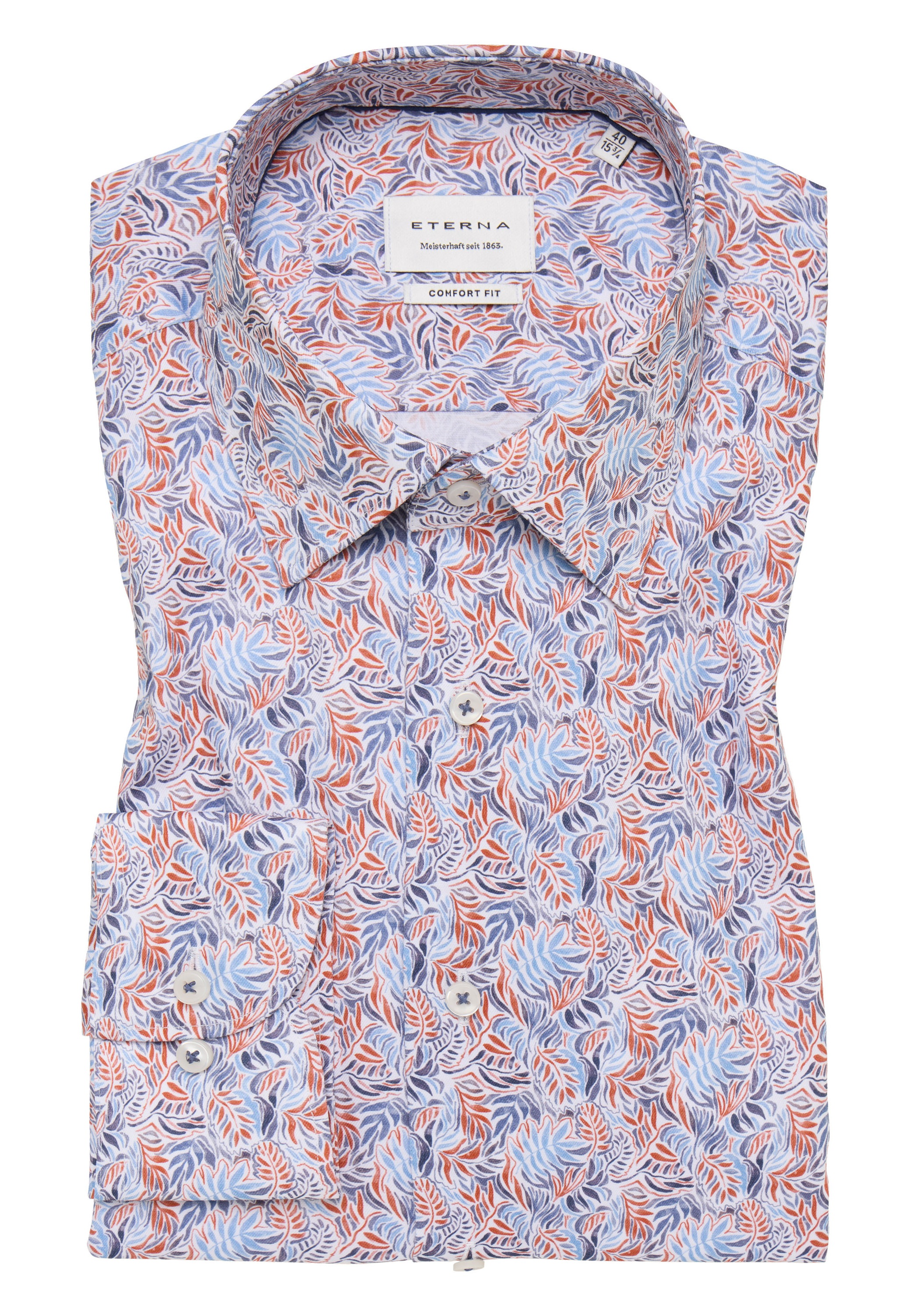 Eterna Langarmhemd »COMFORT FIT« NON IRON (bügelfrei)