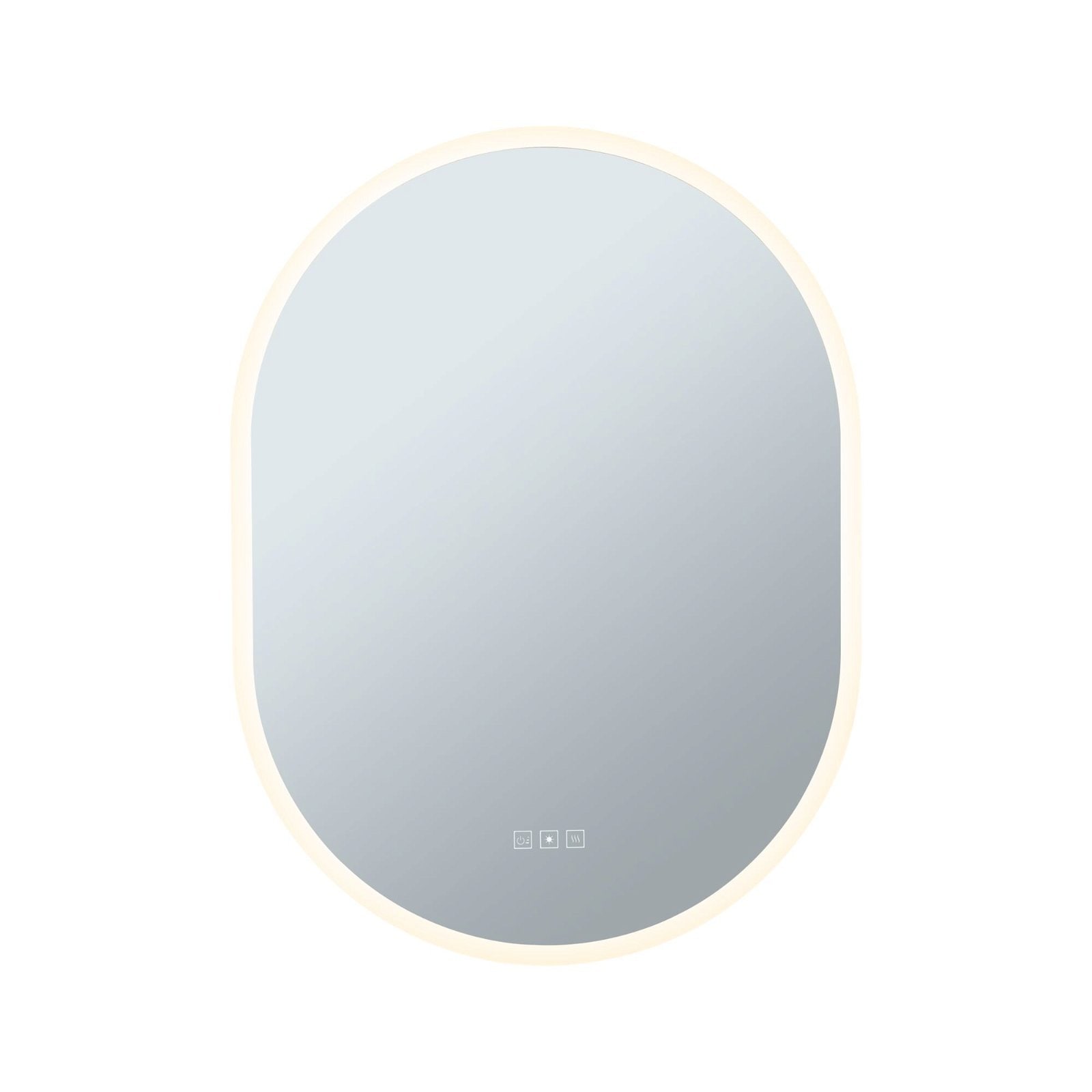 Paulmann LED Wandleuchte »Spiegel Mirra oval IP44 LED WhiteSwitch 22W 600x800mm«, 1 flammig, WhiteSwitch, Spiegel
