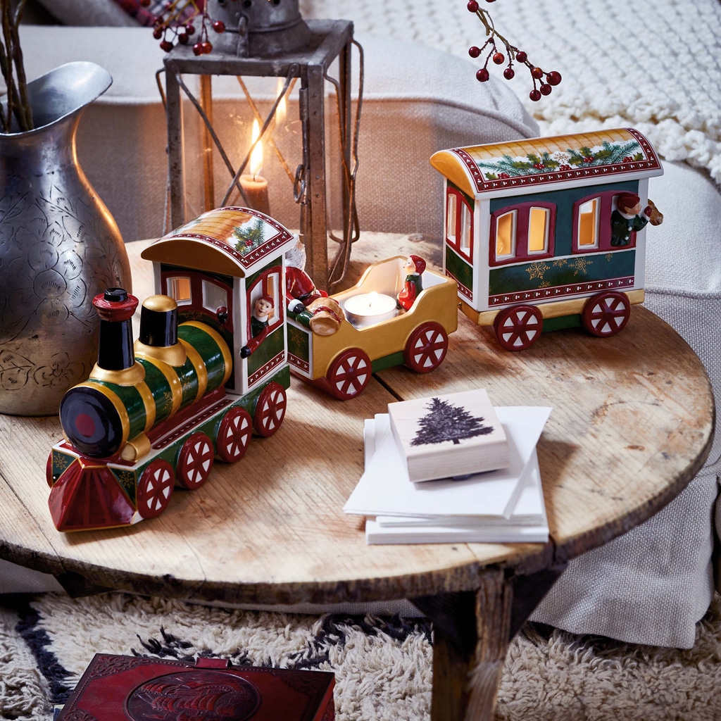 Villeroy & Boch Weihnachtsfigur »Dekofigur Nordpol Express Christmas Toys Memory bunt«