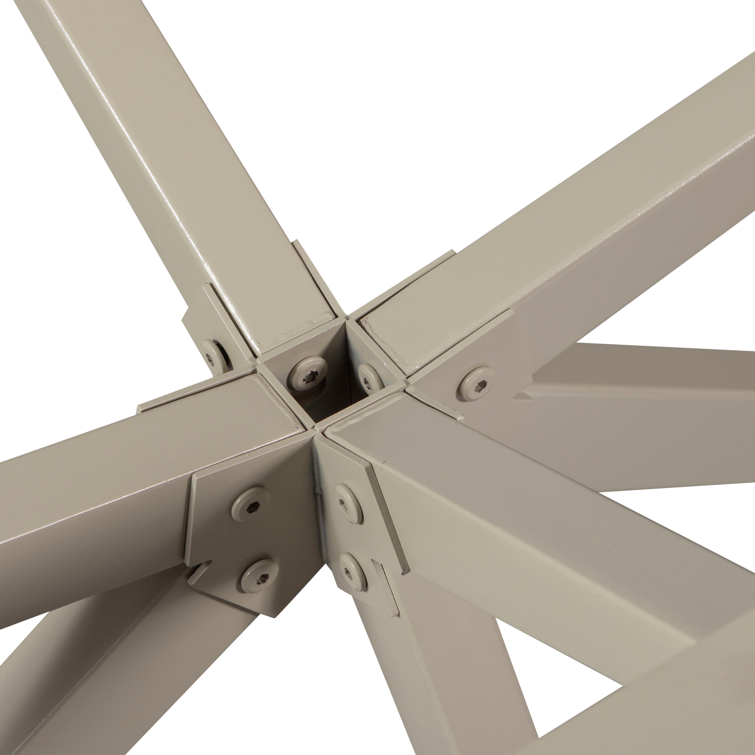 WOOOD Tischbein »Tablo Holland XL Metall mit Pulverbeschichtung B 170 x T 80 x H 72 cm« Kreuzgestell Ø 3,5 cm, Tragkraft 160 kg, einfach zu montieren