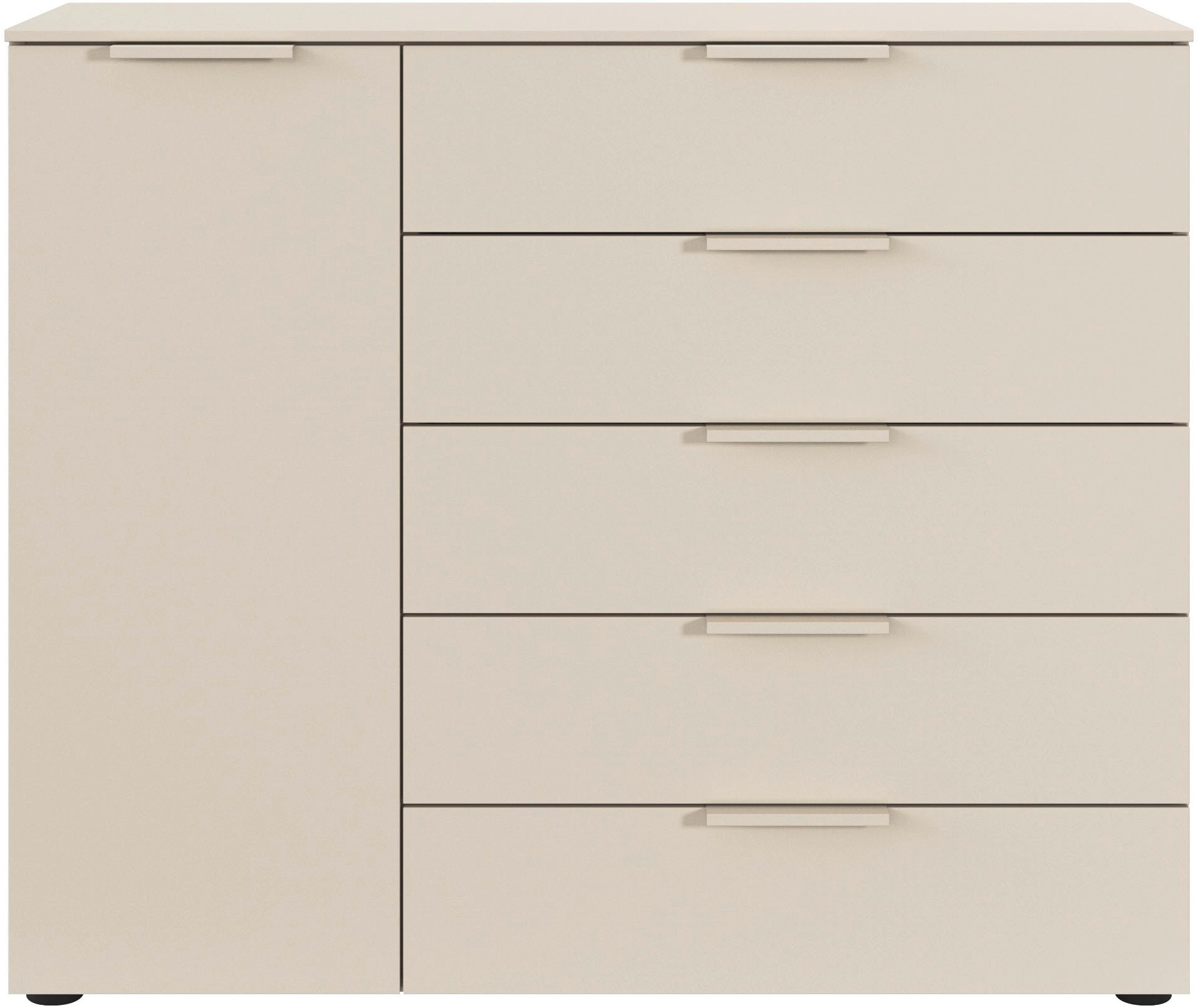 LeGer Home by Lena Gercke Kommode »Kommode Sideboard Schubladen Türenkommode SERINA eleganter Eyecatcher« inkl. SOFT-CLOSE-FUNKTION,  mit 5 Schubkästen und 1 Tür sowie Metallgriffen MADE IN GERMANY