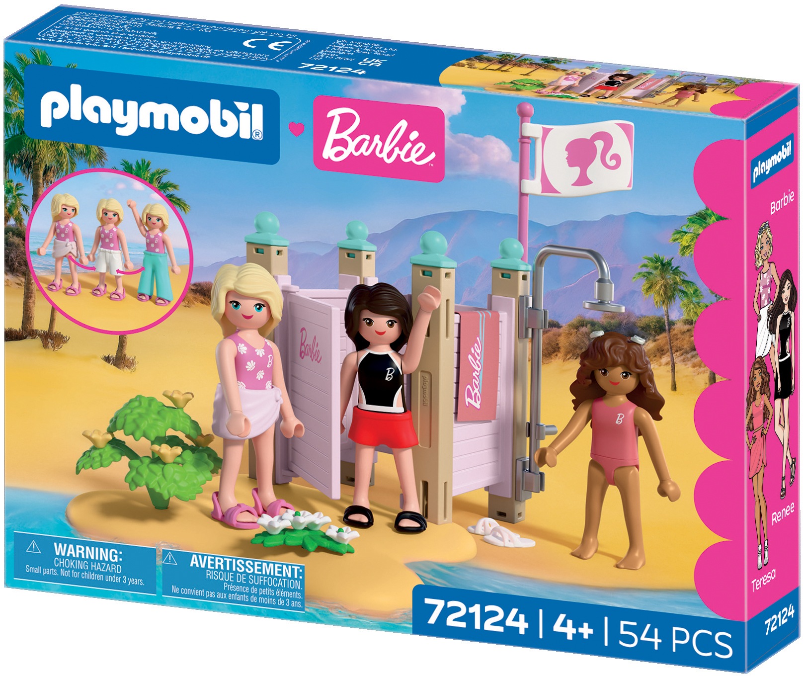 Playmobil® Konstruktions-Spielset »PLAYMOBIL x Barbie™ Strandmode (72124), Barbie™« Made in Europe