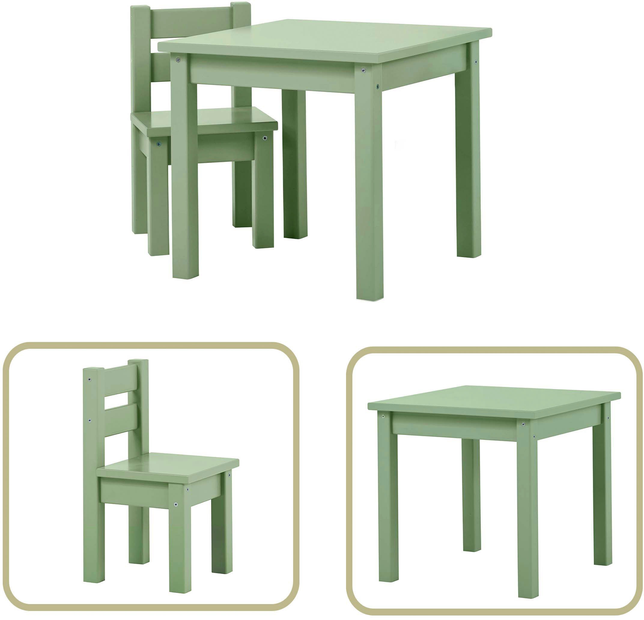 Kindersitzgruppe »MADS Kindersitzgruppe«, (Set, 2 tlg., 1 Tisch, 1 Stuhl), in vielen...