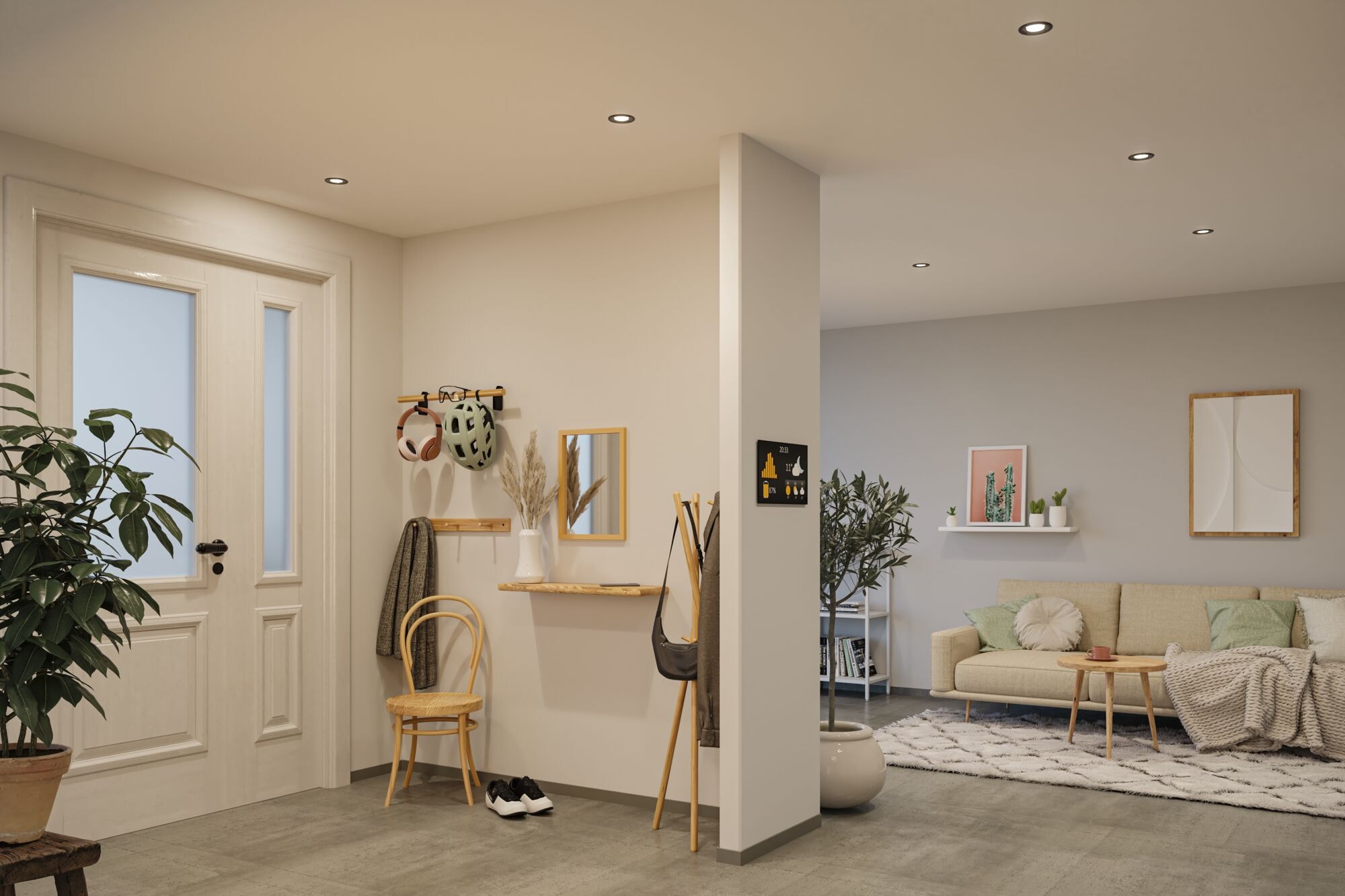 Paulmann LED Einbauleuchte »LED Einbauleuchte Nova Coin rund 84mm 50°« LED-Modul 1 Stk. Neutralweiß