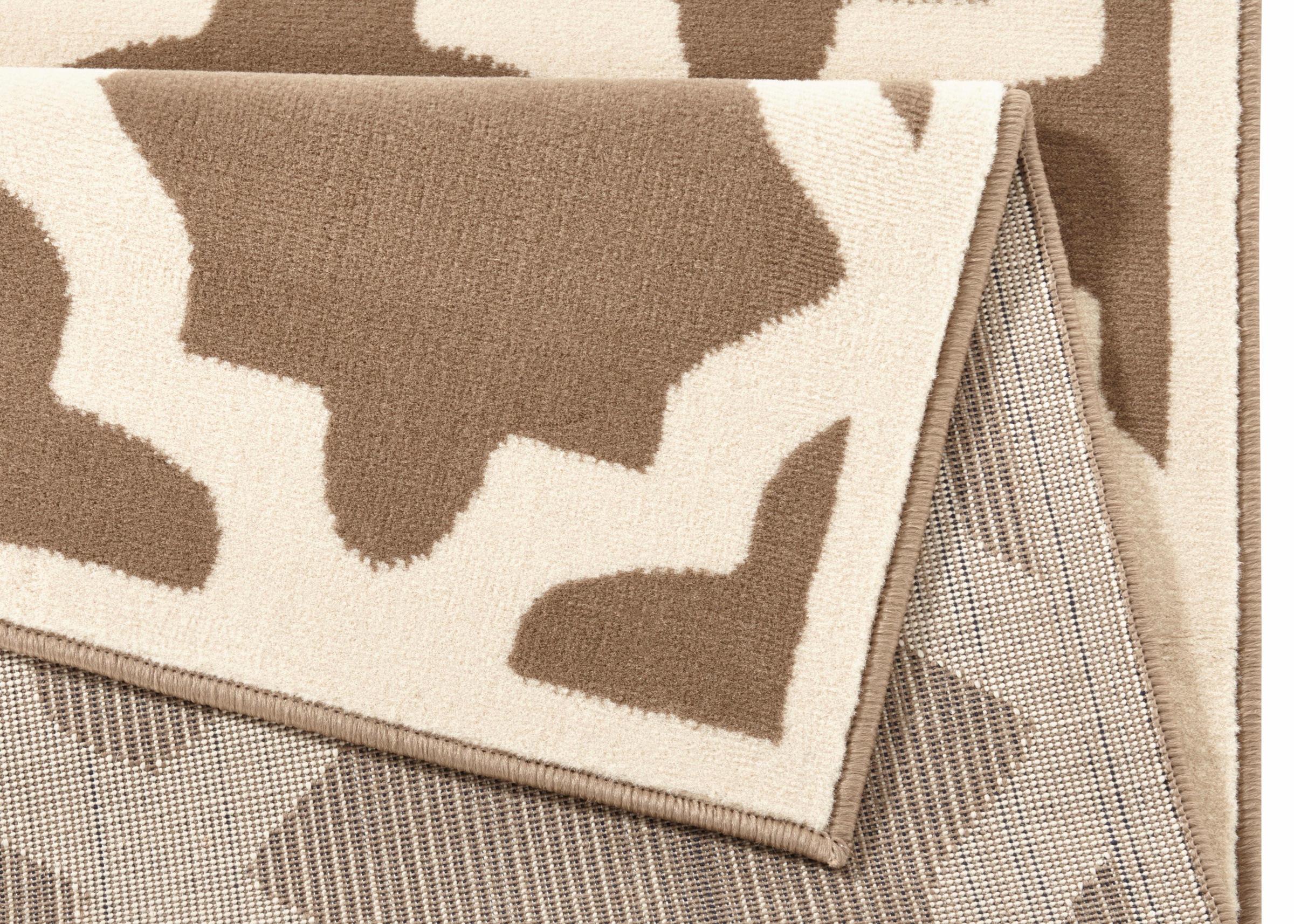 HANSE Home Teppich »Noble«, rechteckig, 9 mm Höhe, Kurzflor, Design in grafischem Muster, Robust, Pflegeleicht, Gekettelt