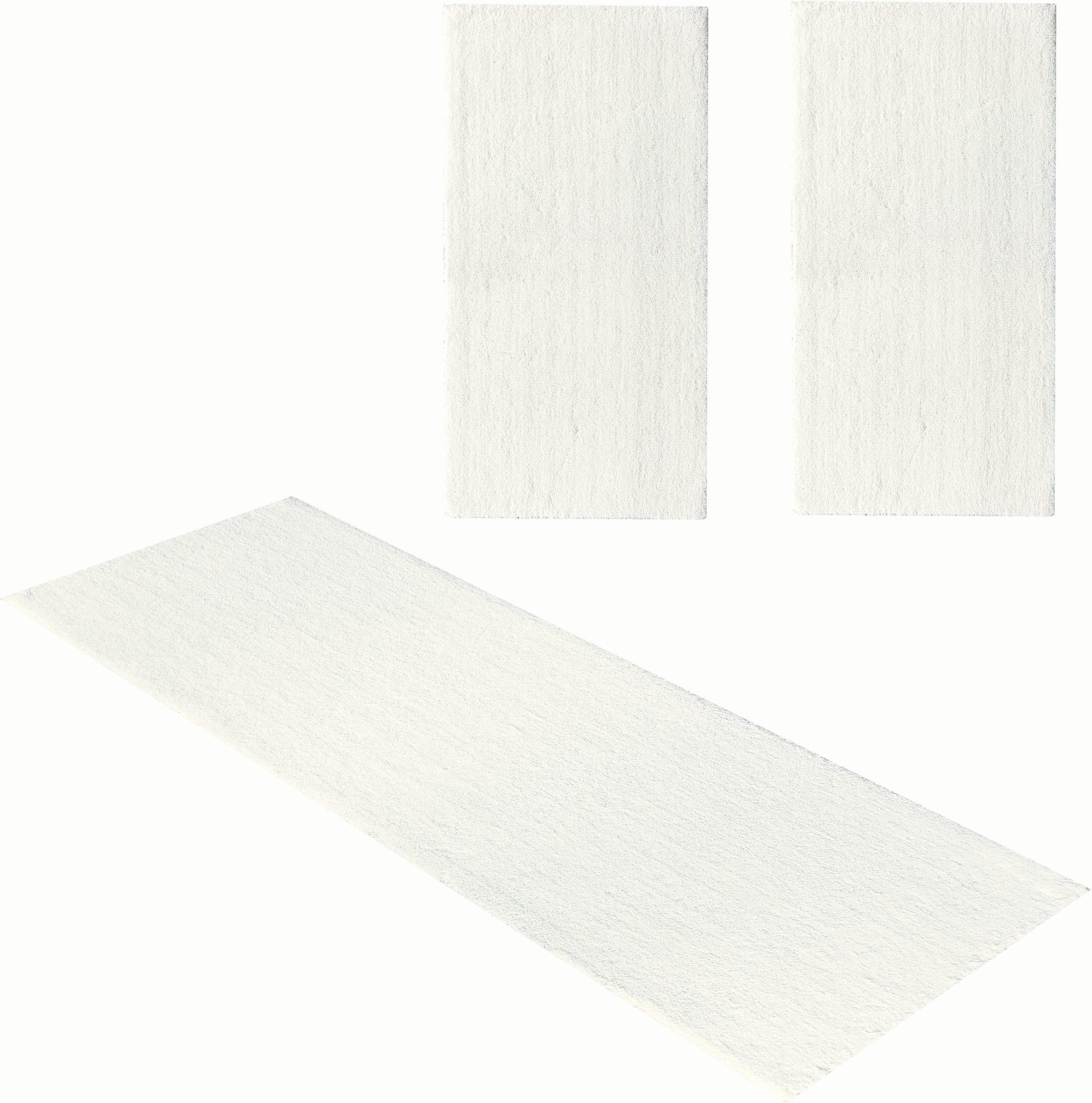 andas Bettumrandung »Malik«, (3 tlg.), extra weiche Haptik, flach, Uni-Farben, pflegeleicht, elegant