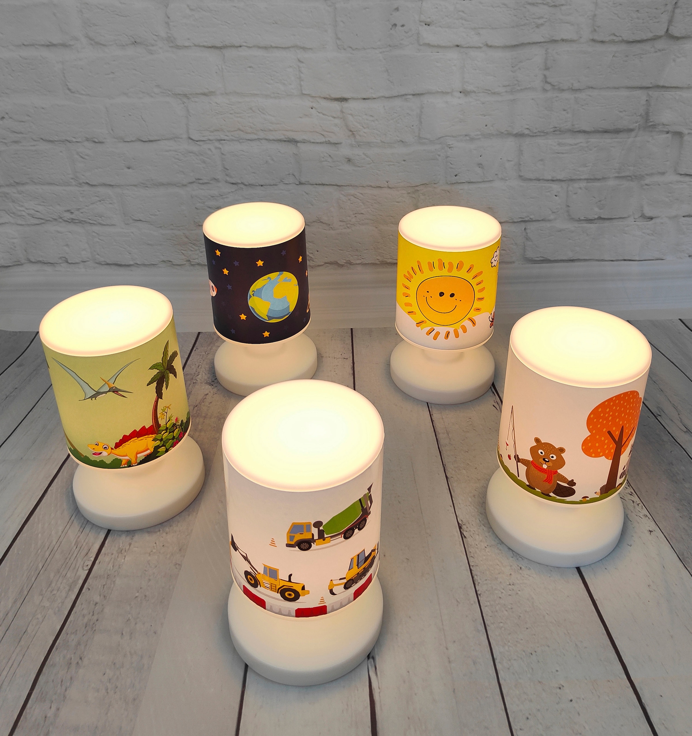 niermann LED Tischleuchte »Akku-Tischleuchte Weltall, Kinderlampe« LED-Modul 1 Stk. 1 x LED 1,5W, Kinderzimmer