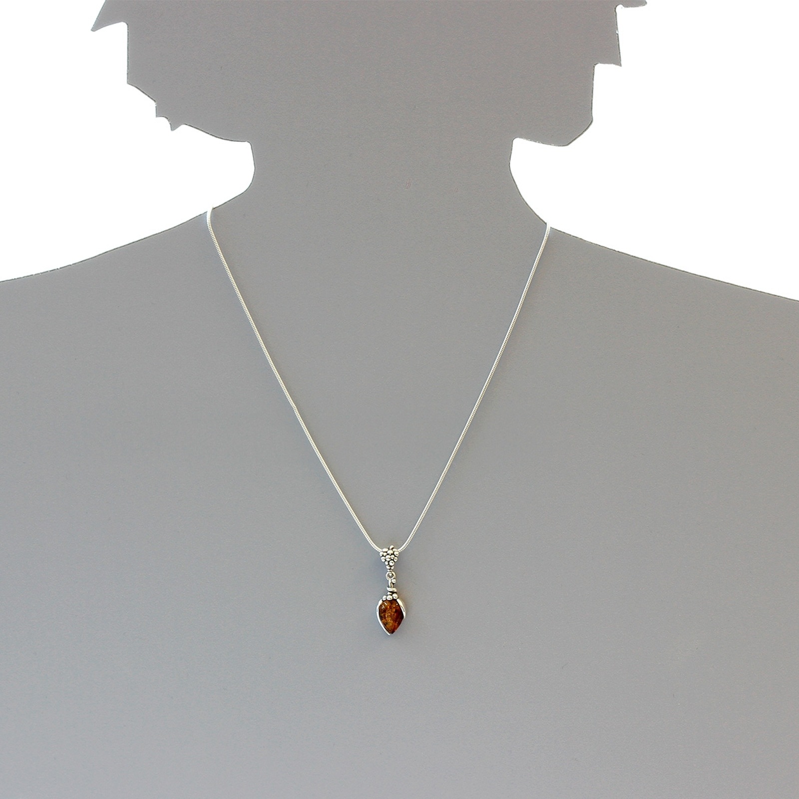 OSTSEE-SCHMUCK Kette mit Anhänger »- Traube - Silber 925/000 - Bernstein«
