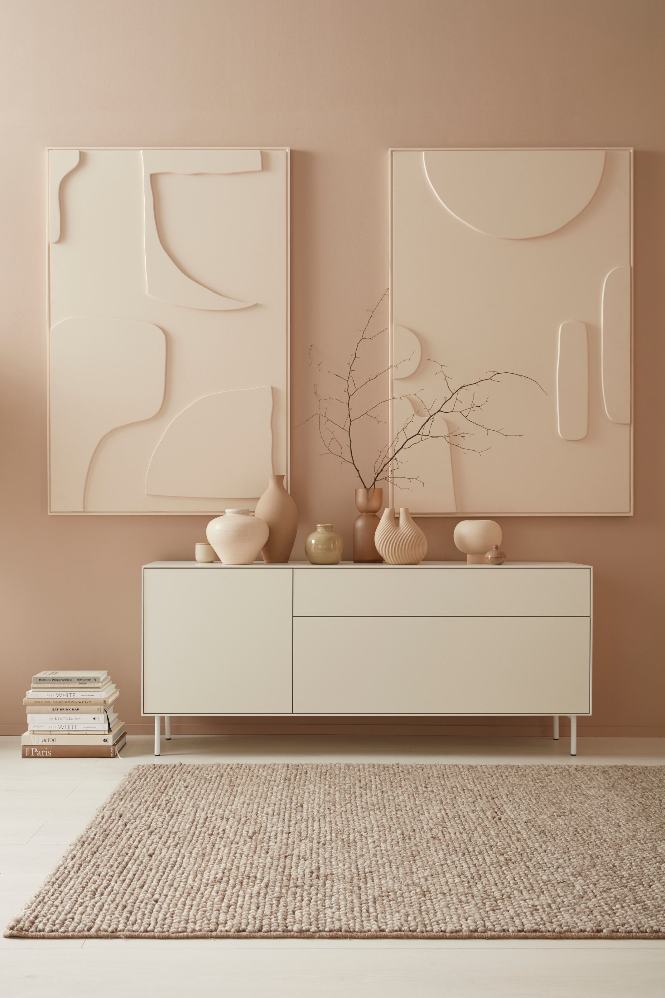 LeGer Home by Lena Gercke Lowboard »Essentials«, Breite: 127 cm, MDF lackiert, Push-to-open-Funktion