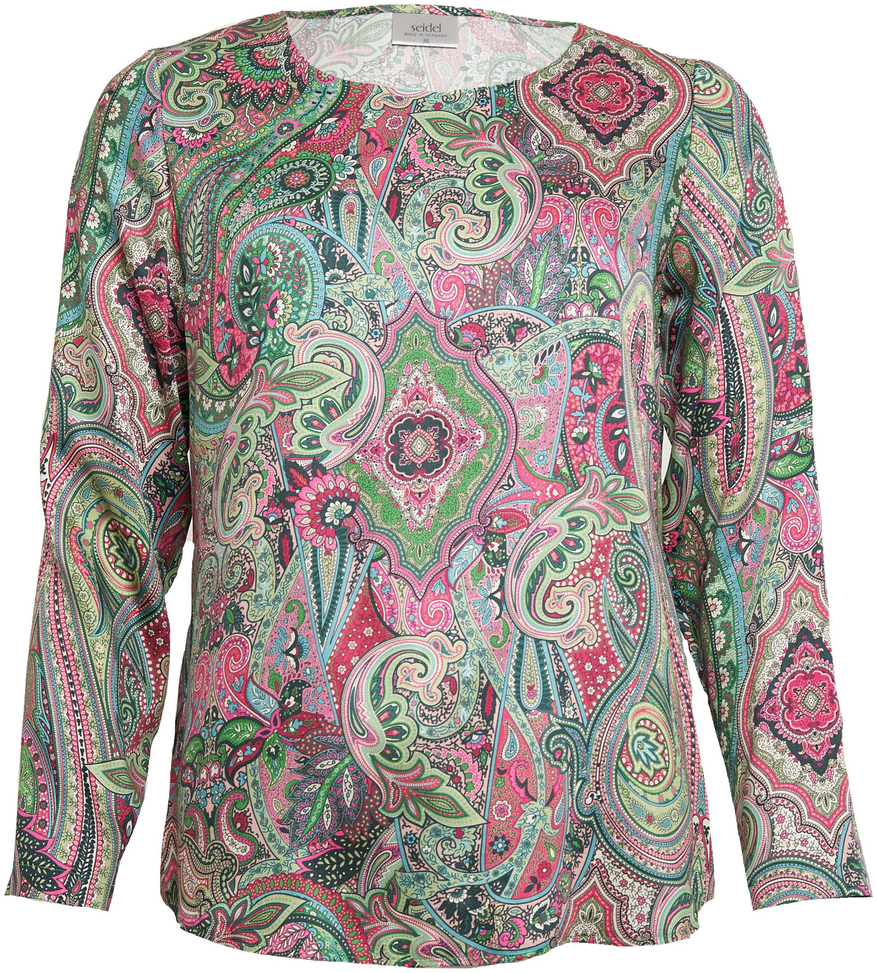 Seidel Moden Langarmbluse, mit All-Over Print, MADE IN GERMANY