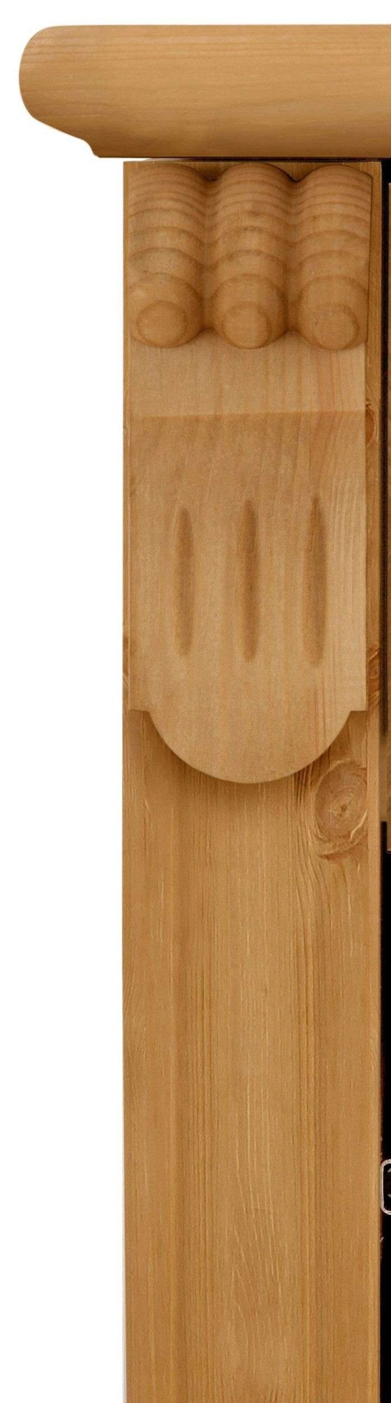 OTTO home Regal »Tessin, Standregal, Bücherregal,« aus massiver Kiefer, Breite 90 cm, Höhe 181 cm, mit Türen