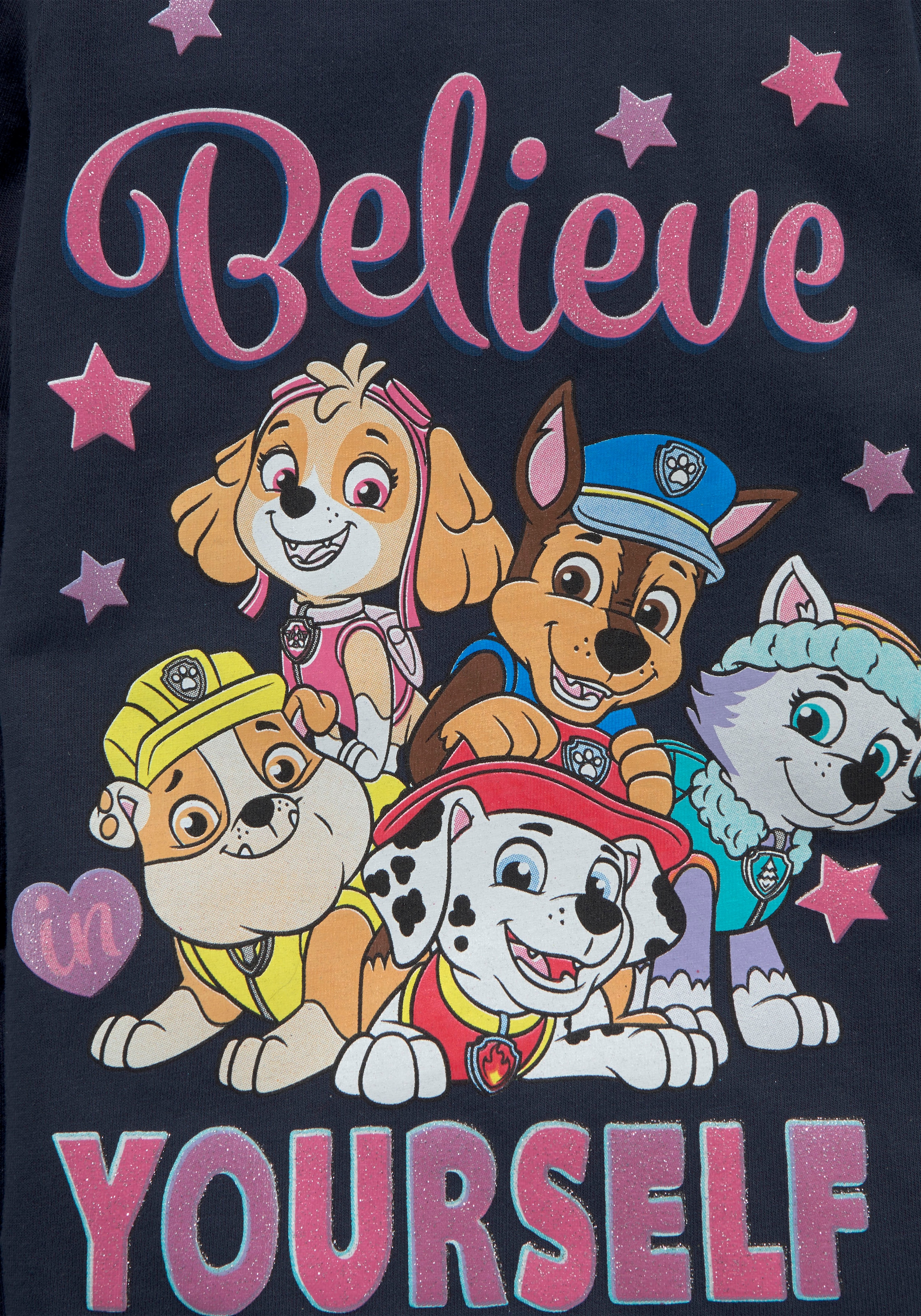 PAW PATROL Langarmshirt, bei PATROL PAW mit Schriftzug Team ♕