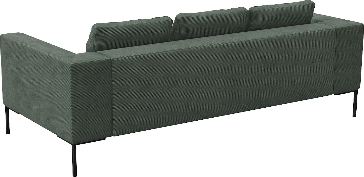 FLEXLUX 3-Sitzer »Loano, superbequemer Sitzkomfort durch Kaltschaum im Sitz«, modernes Sofa, frei im Raum stellbar, lose Kissen