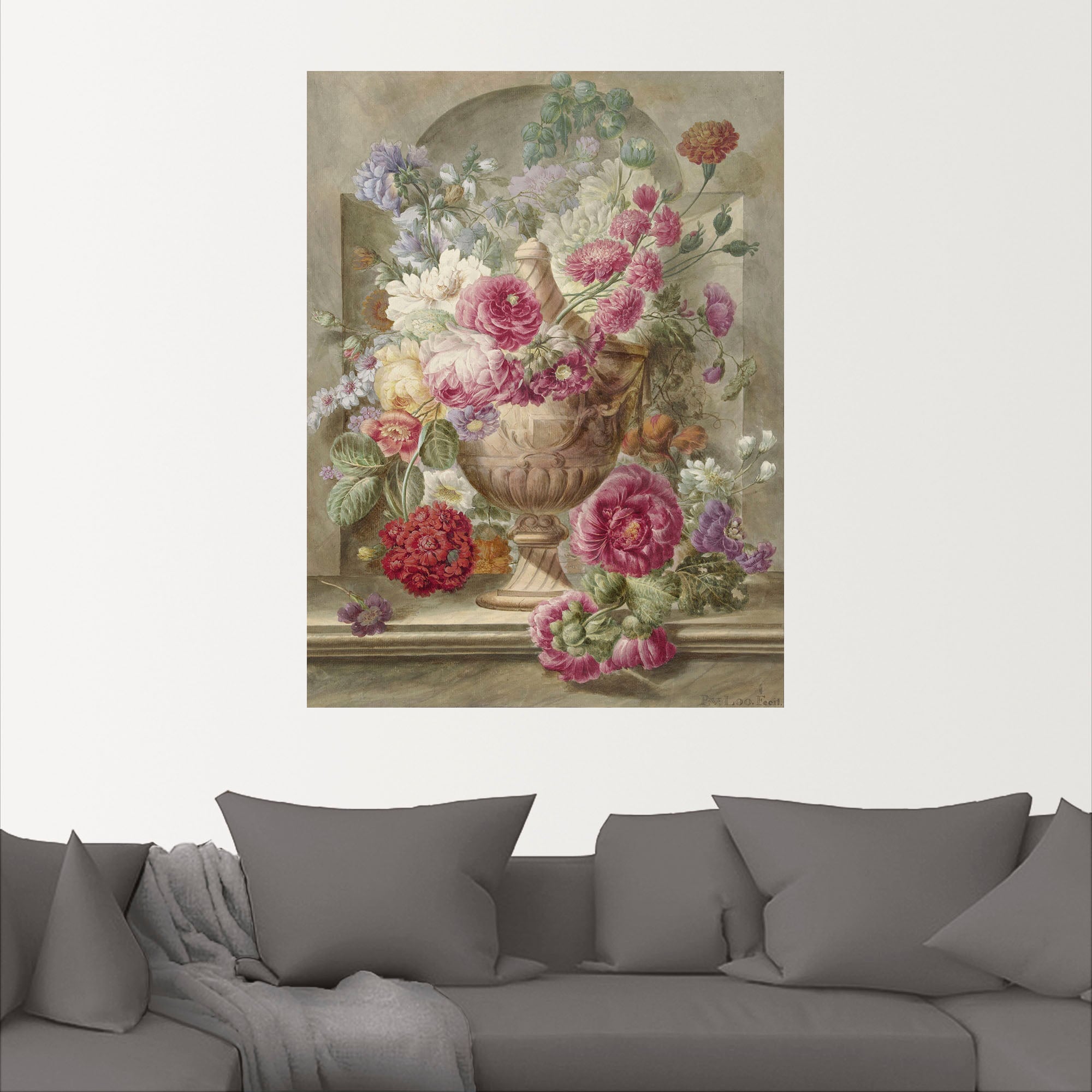 Artland Wandbild »Vase mit Blumen.«, Arrangements, (1 St.), als Leinwandbild, Poster, Wandaufkleber in verschied. Größen