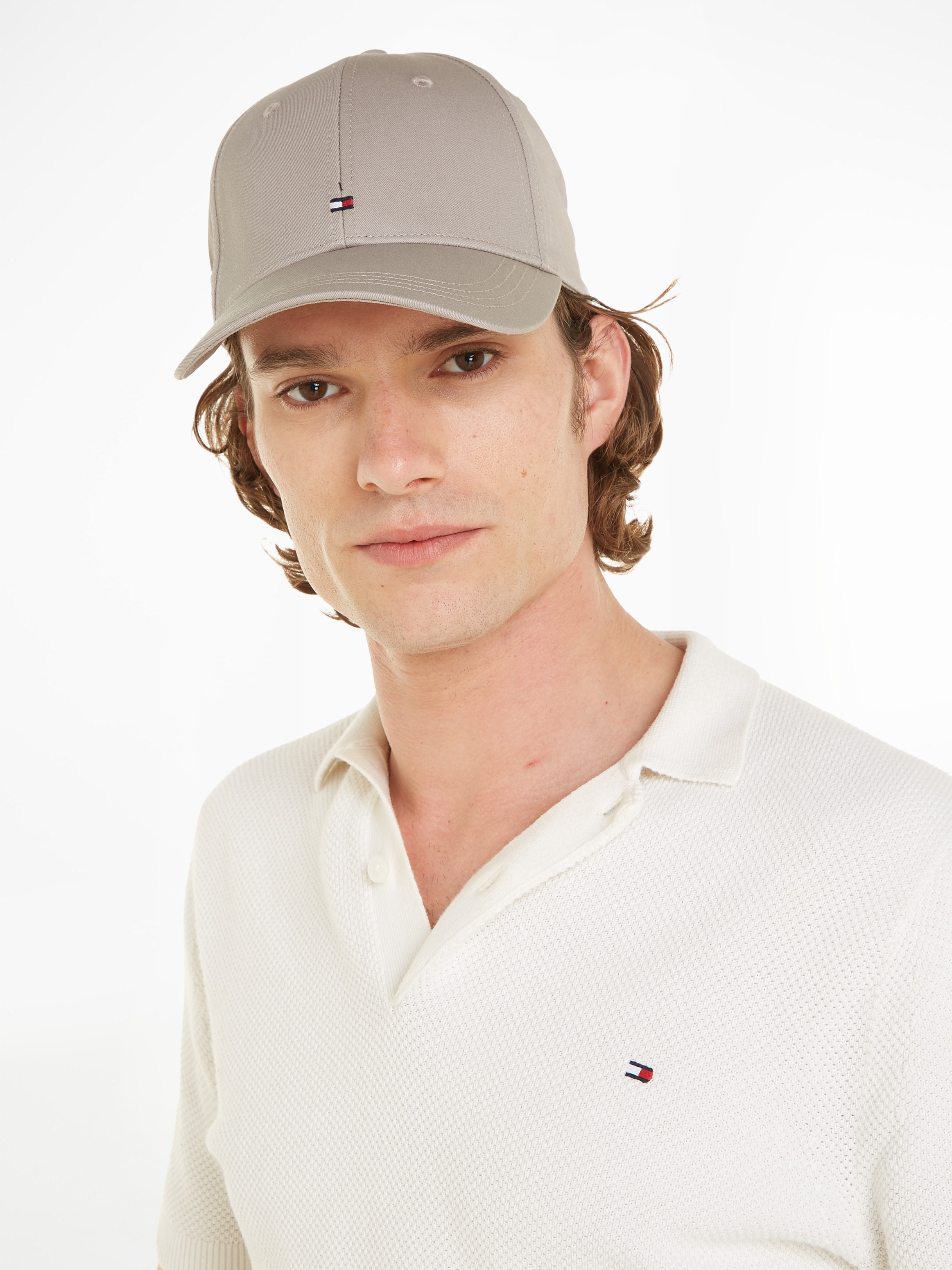 Baseball Cap »TH FLAG COTTON 6 PANEL CAP«, mit dezenter Labelflag über dem Schild