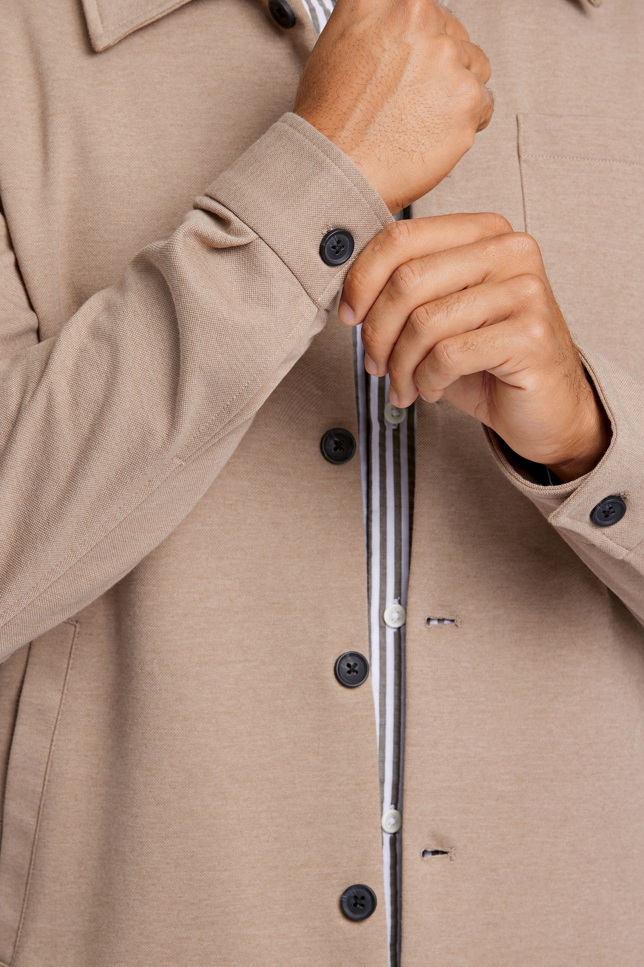 LINDBERGH Blusenjacke, ohne Kapuze, mit Brusttasche und Eingrifftaschen