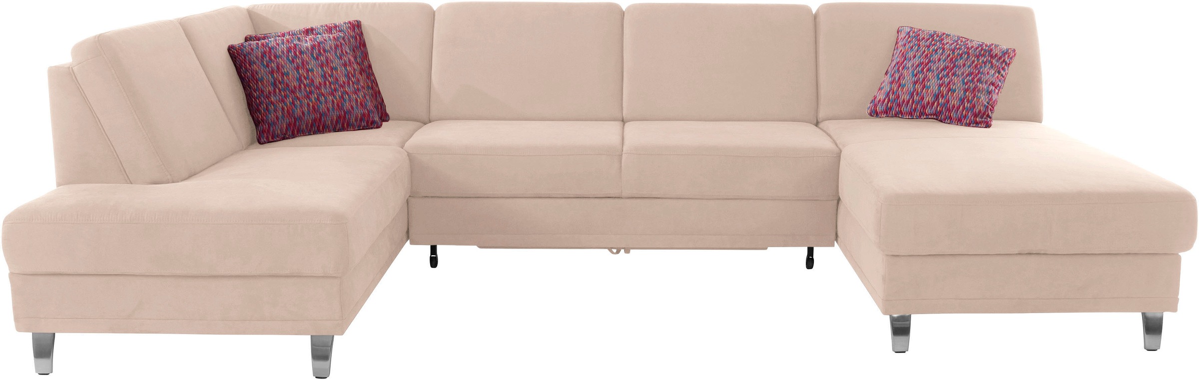 sit&more Wohnlandschaft »Clio U-Form«, wahlweise mit Bettfunktion und Bettkasten, inklusive Federkern