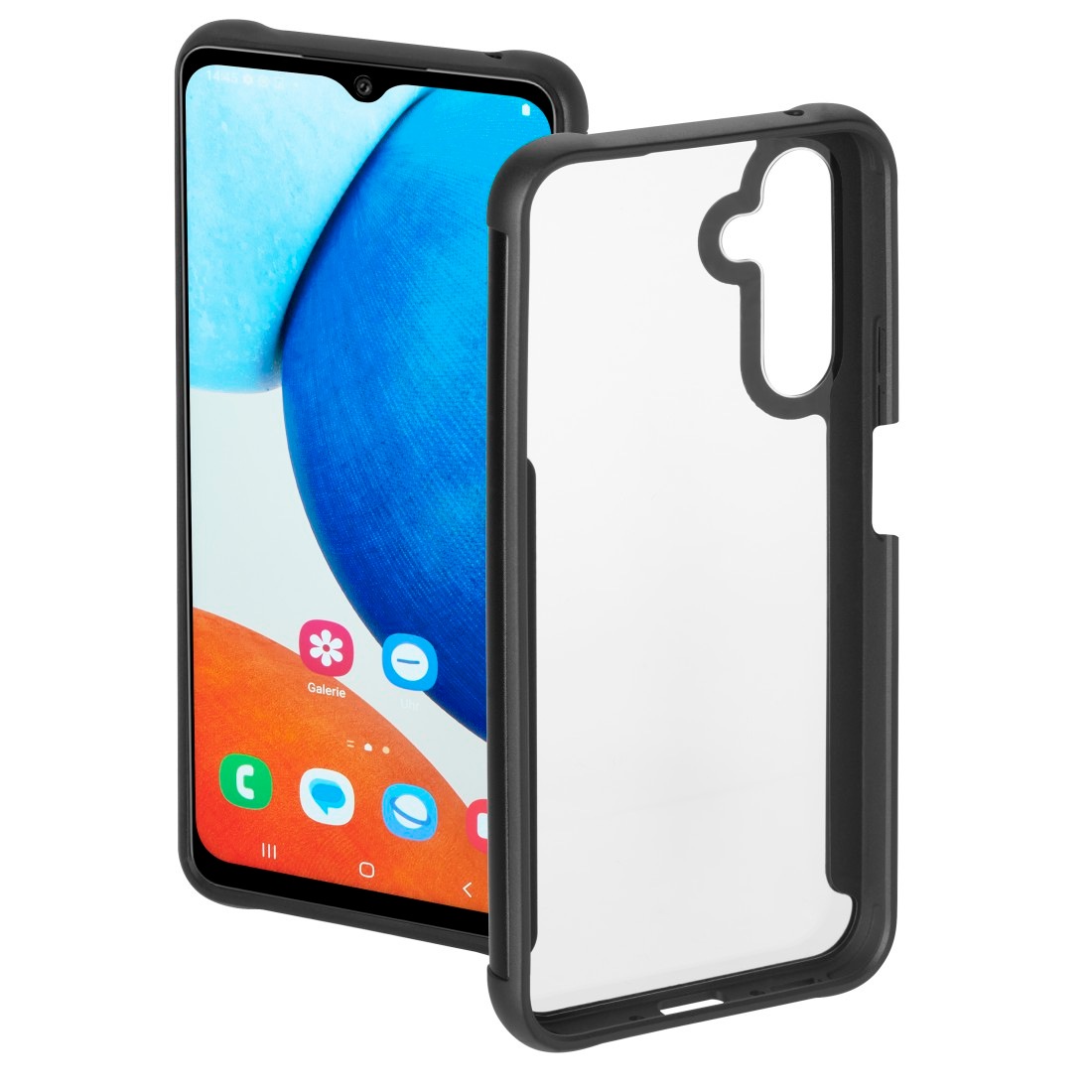 Hama Smartphone-Hülle »Cover für Samsung Galaxy A14,Samsung Galaxy A14 5G,Transparent Schwarz«