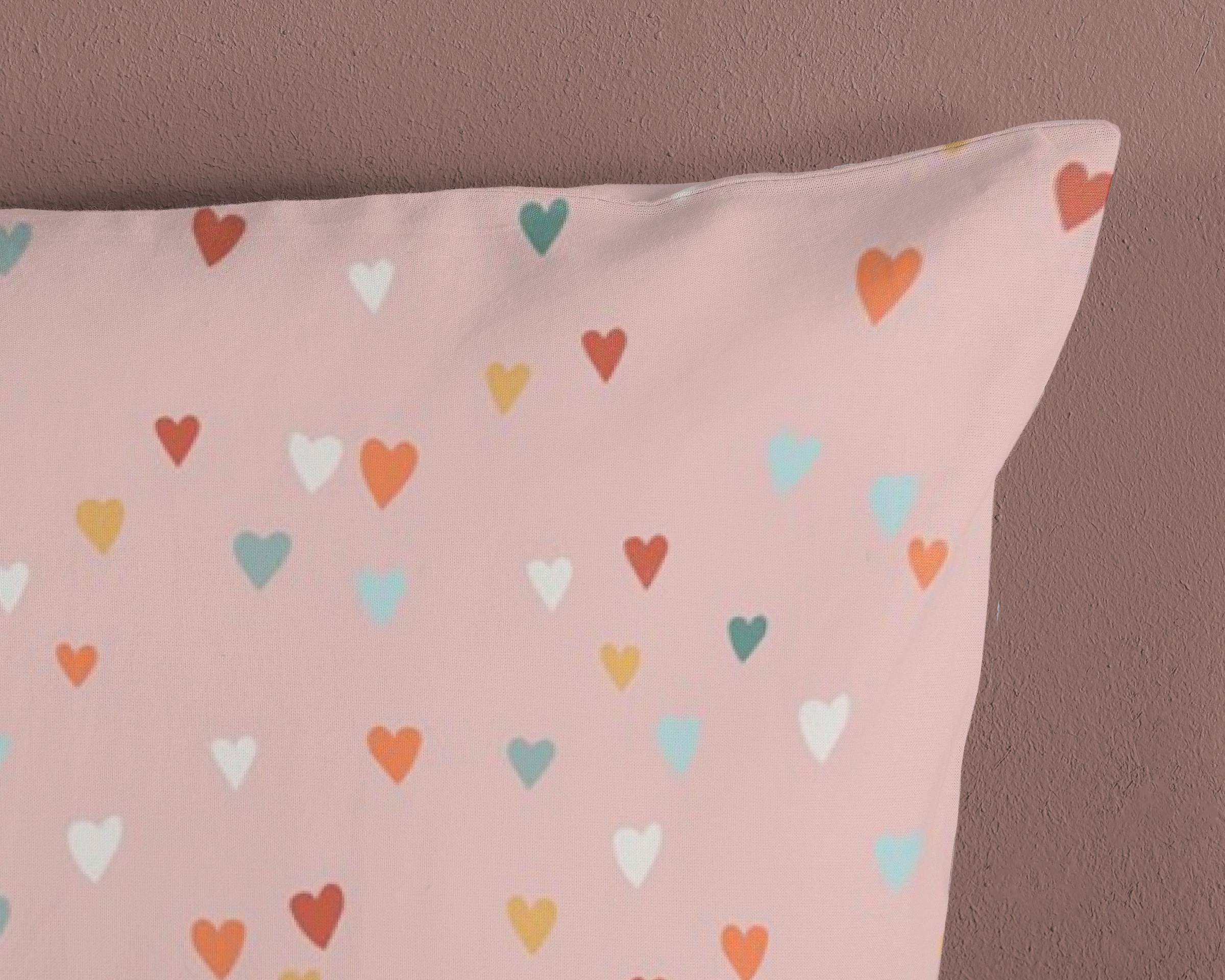 good morning Babybettwäsche »Louie«, Baumwolle, Renforcé, Wendeoptik, Baby, Kind, Mädchen, Regenbogen, Rosa