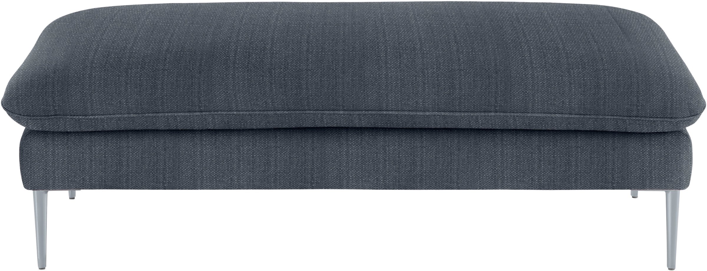 W.SCHILLIG Hocker »enjoy&MORE« Füße silber matt, Breite 151 cm